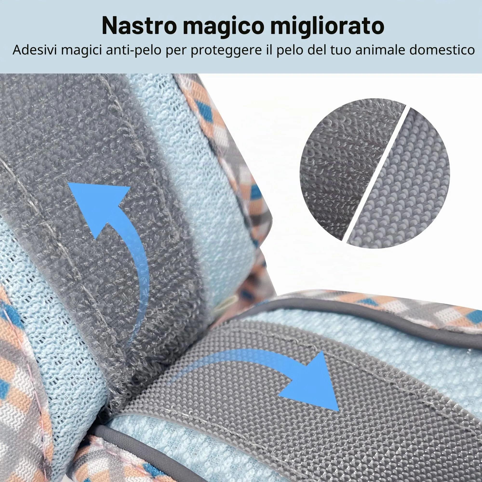 AIITLE Pettorina per cani anti-fuga, gilet anti-tiro con guinzaglio, strisce riflettenti, imbracature regolabili per animali domestici all'aperto per cani di taglia media, Blu Rosa S - immagine 3