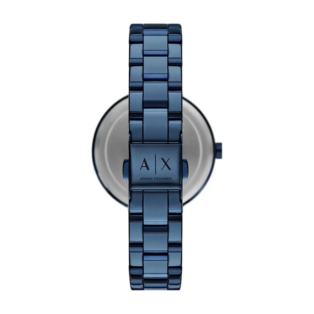 Armani Exchange Orologio da donna, Movimento al quarzo a due lancette e cassa da 36 mm con cinturino in acciaio o pelle - immagine 3