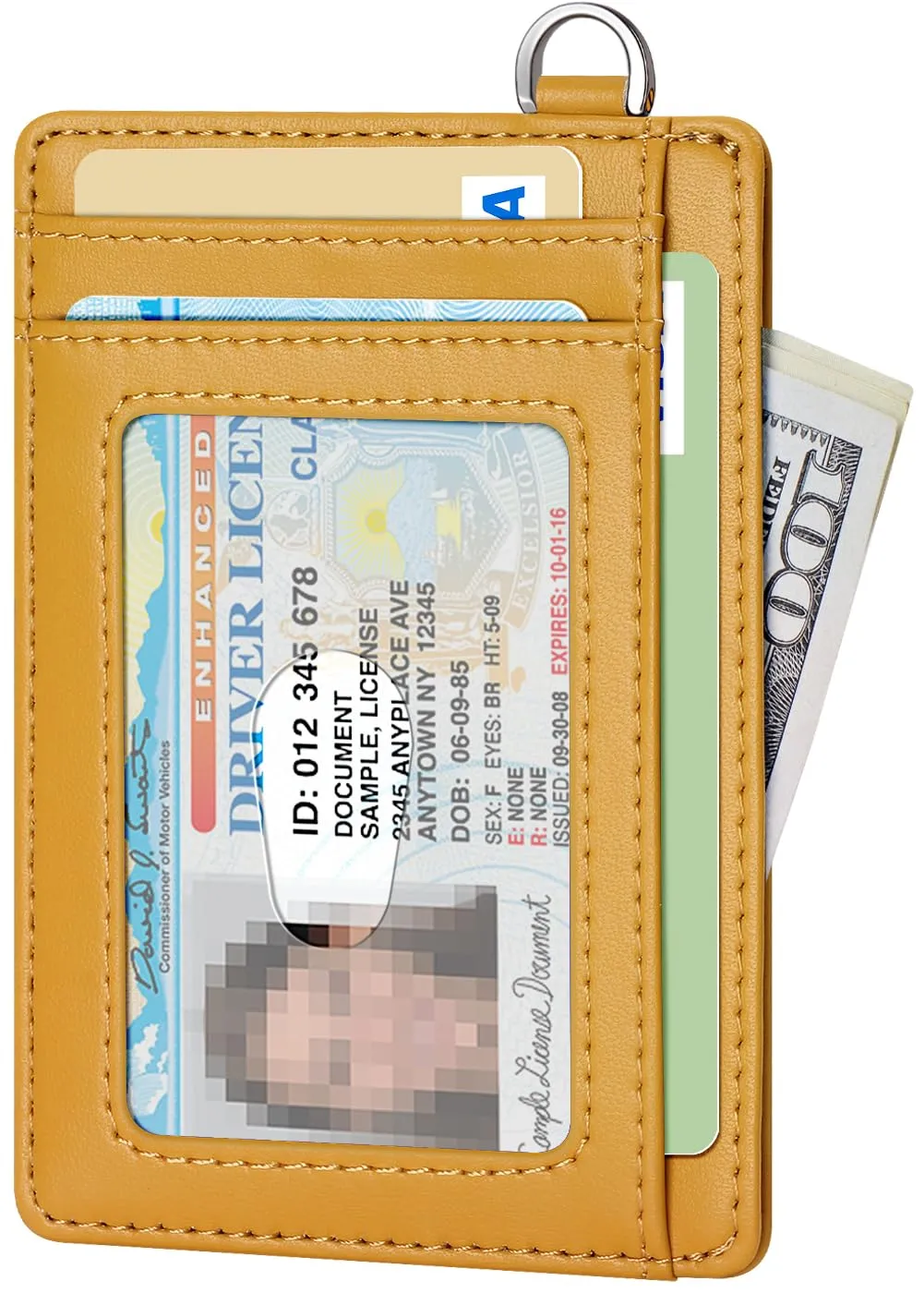 FurArt Porta Carte di Credito, Protezione RFID Portafoglio porta tessere Sottile, Slim Porta Carte Credito Da Uomo e Donna - immagine 2