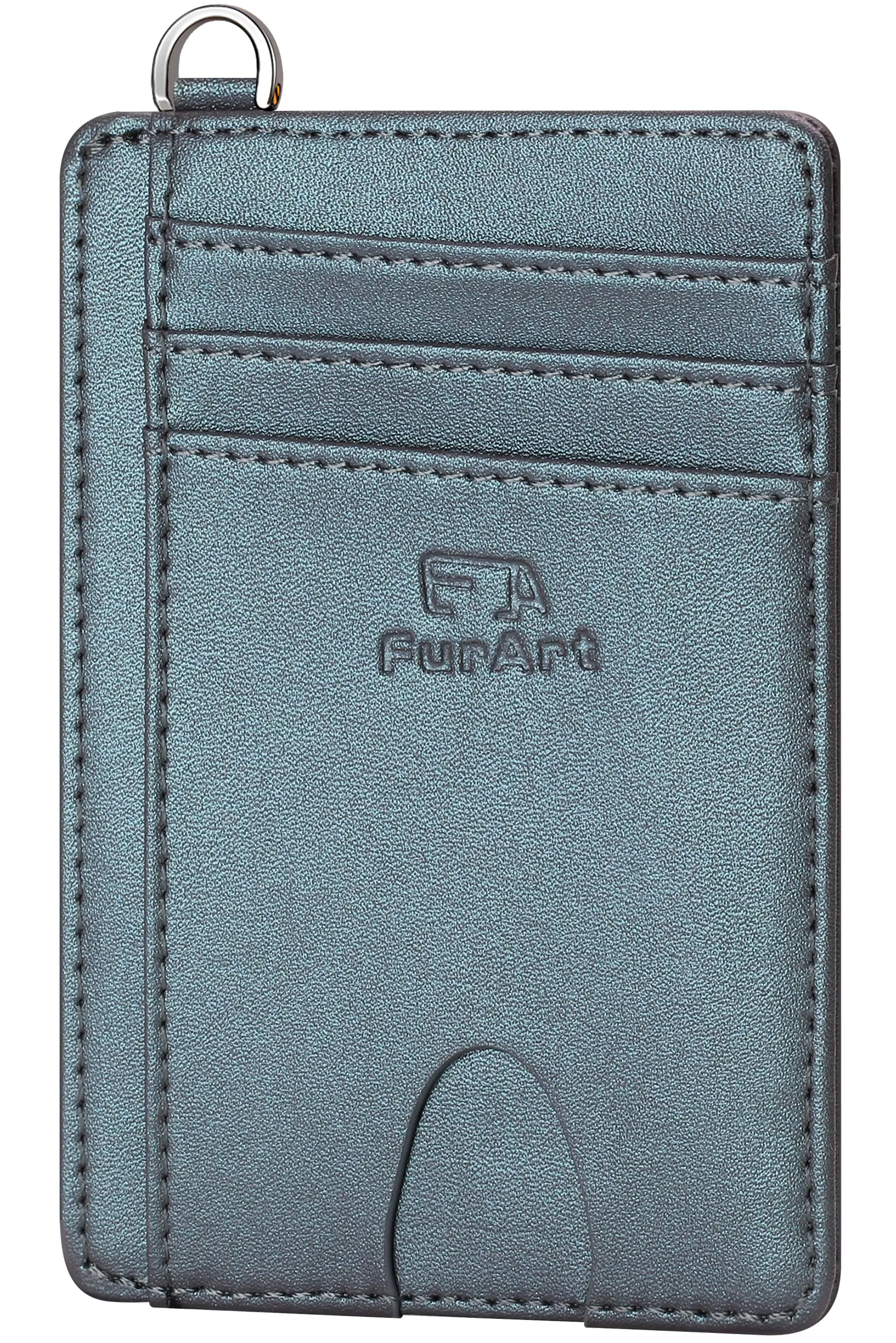 FurArt Porta Carte di Credito, Protezione RFID Portafoglio porta tessere Sottile, Slim Porta Carte Credito Da Uomo e Donna - immagine 1