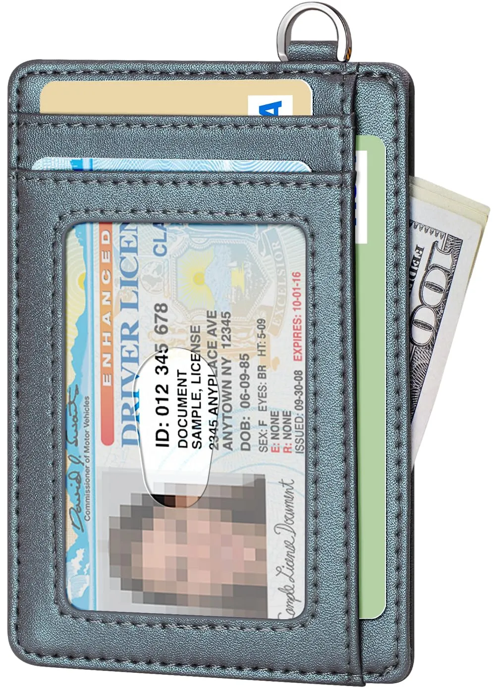 FurArt Porta Carte di Credito, Protezione RFID Portafoglio porta tessere Sottile, Slim Porta Carte Credito Da Uomo e Donna - immagine 2