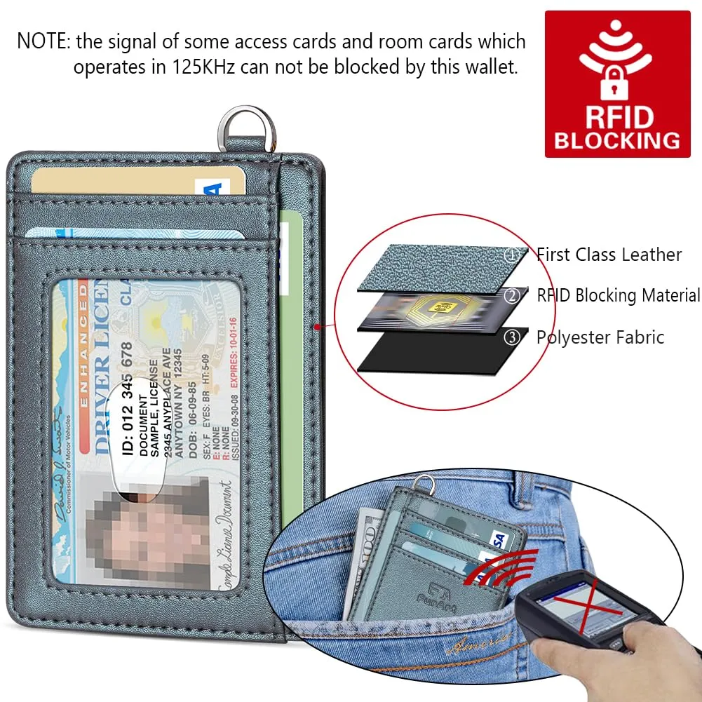 FurArt Porta Carte di Credito, Protezione RFID Portafoglio porta tessere Sottile, Slim Porta Carte Credito Da Uomo e Donna - immagine 5