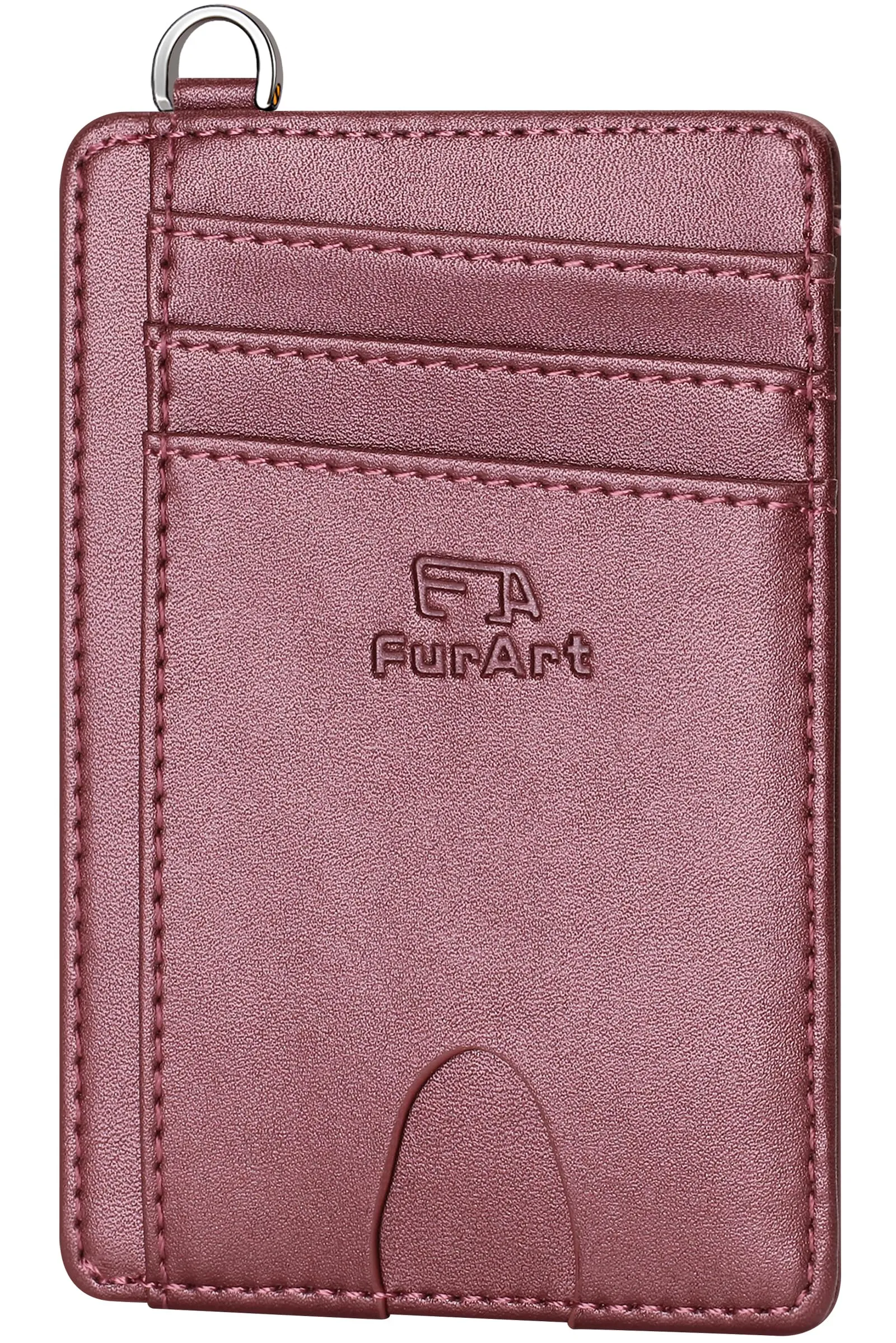 FurArt Porta Carte di Credito, Protezione RFID Portafoglio porta tessere Sottile, Slim Porta Carte Credito Da Uomo e Donna - immagine 1