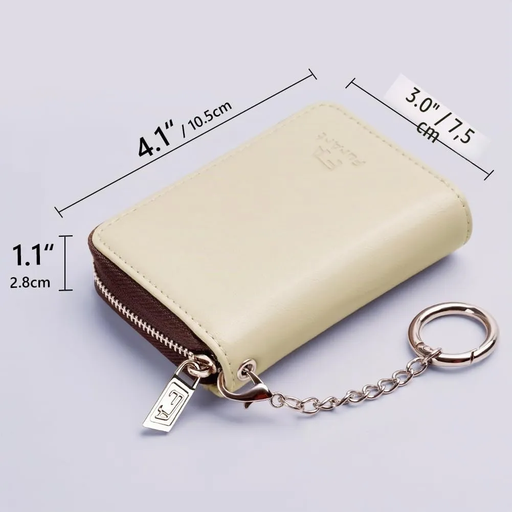 FurArt Porta Carte Credito, Cerniera Portafoglio Carta di Credito, Blocco RFID Porta Tessere per Donna e Uomo - immagine 6