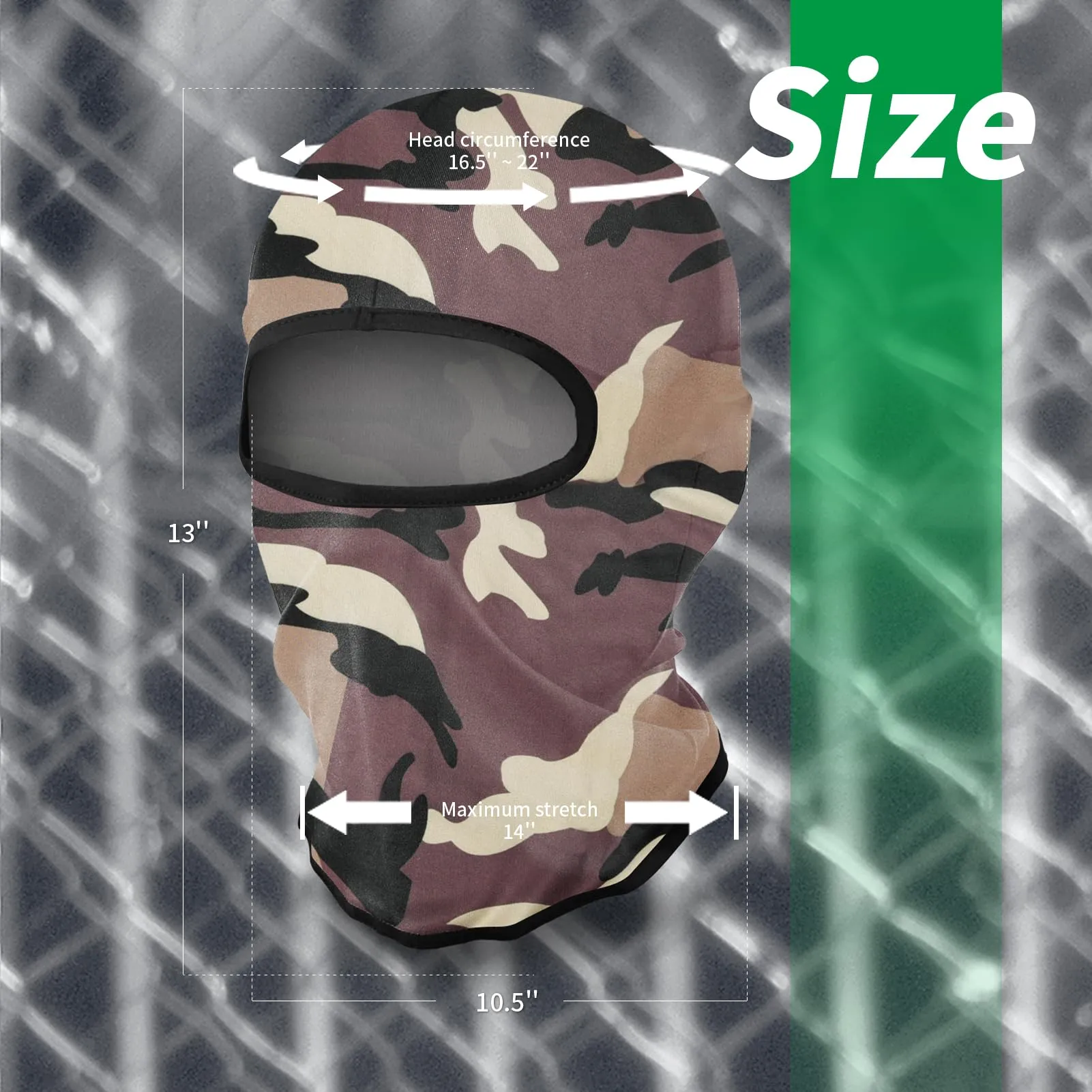 LONGKING Passamontagna Antivento Traspirante Camouflage Classico - immagine 4