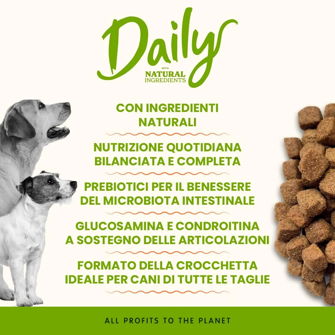 Almo Nature Daily - Crocchette per Cani Adulti - Gusto Tonno e Riso - Cibo Secco Completo e Bilanciato - Sacco da 12 kg - immagine 2