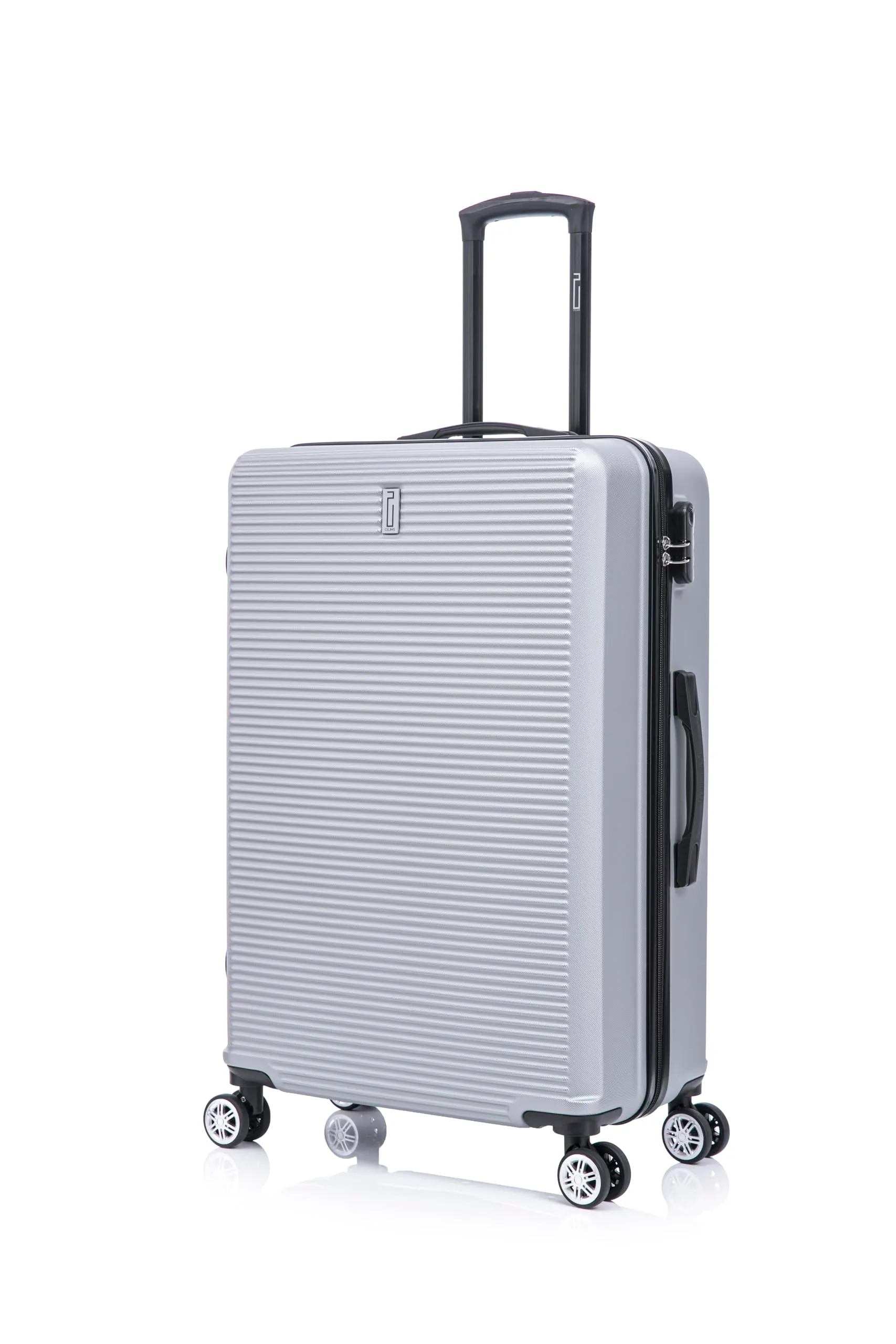 CELIMS - Valigia Grande 23 kg Rigida Leggera | Valigia da Stiva 75cm Donna | Lucchetto Integrato | ABS | Trolley Grande 75cm con 4 Ruote | Grigio - immagine 1