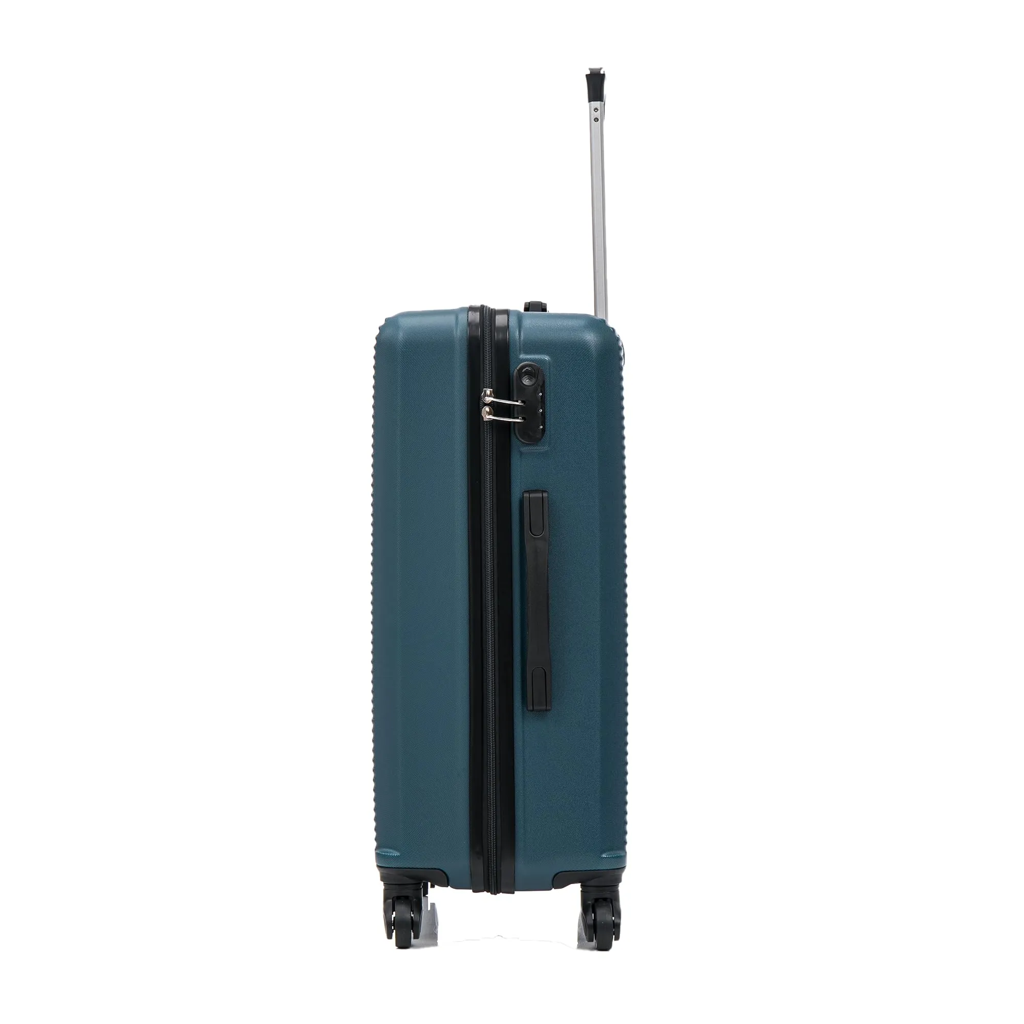 CELIMS - Valigia Media 20 kg Rigida Leggera | Valigia da Stiva 65cm Donna | Lucchetto Integrato | ABS | Trolley Medio 65cm con 4 Ruote | Verde - immagine 4