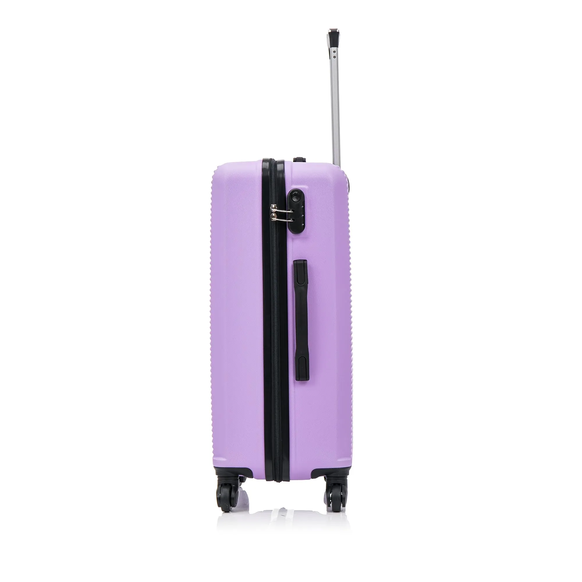 CELIMS - Valigia Grande 23 kg Rigida Leggera | Valigia da Stiva 75cm Donna | Lucchetto Integrato | ABS | Trolley Grande 75cm con 4 Ruote | Viola - immagine 5