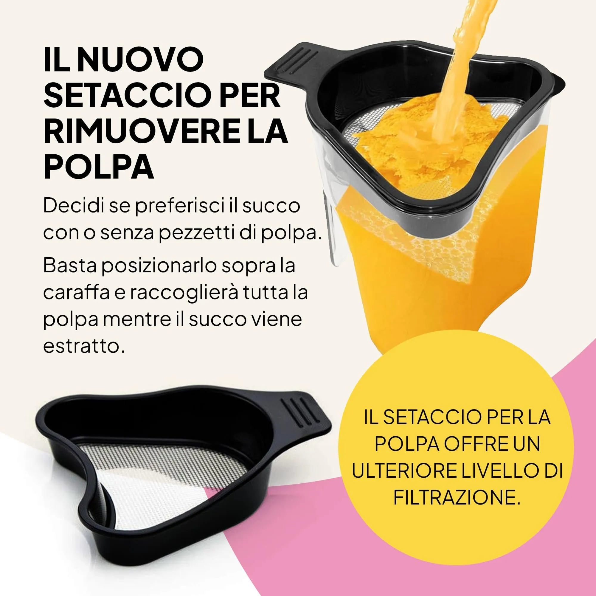 Fridja f1900 Estrattore di Succo a Freddo, 240 W, Apertura 78 mm, Senza BPA - immagine 7