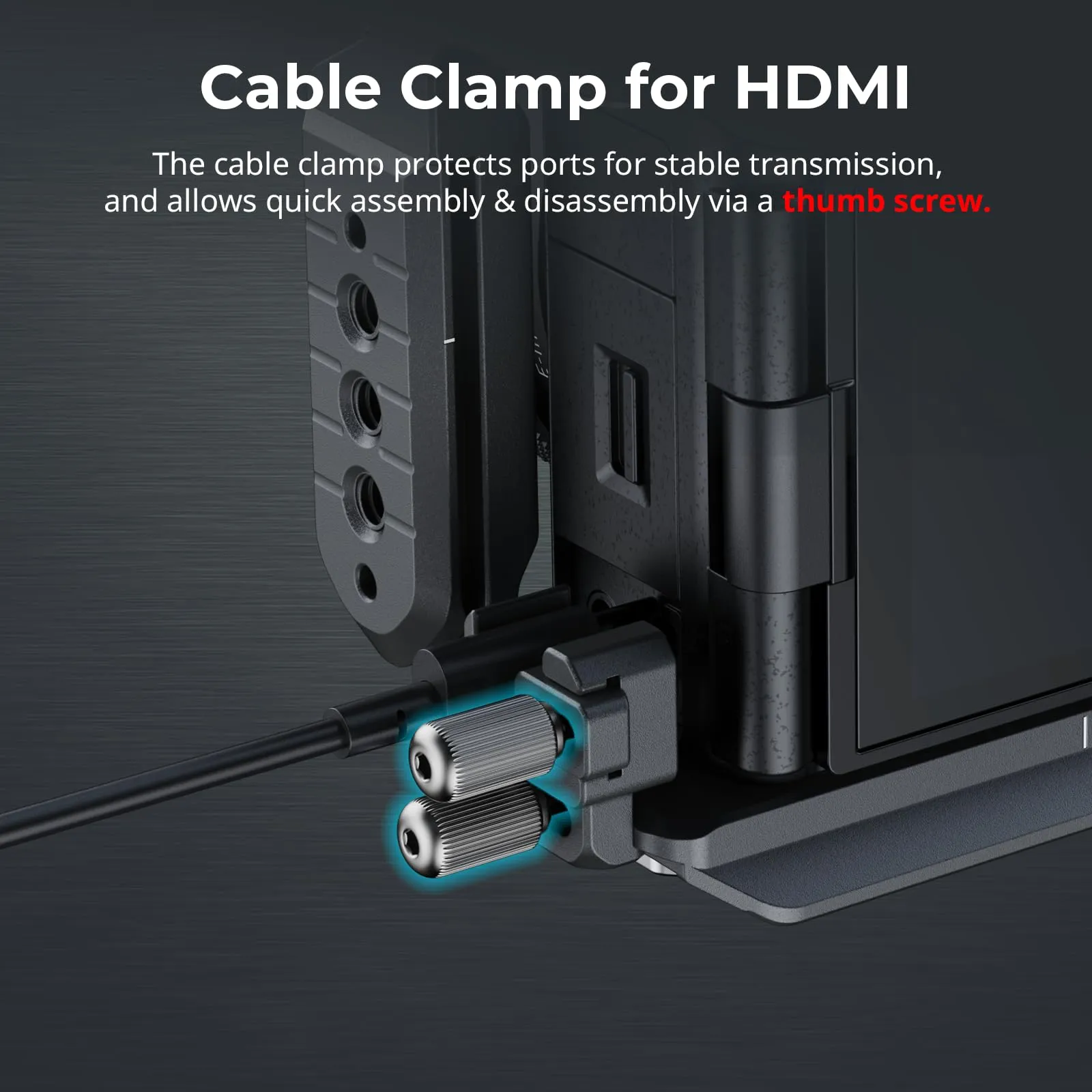 SMALLRIG ZV-E10 II HawkLock Cage Kit con Morsetto HDMI - 4949 - immagine 7