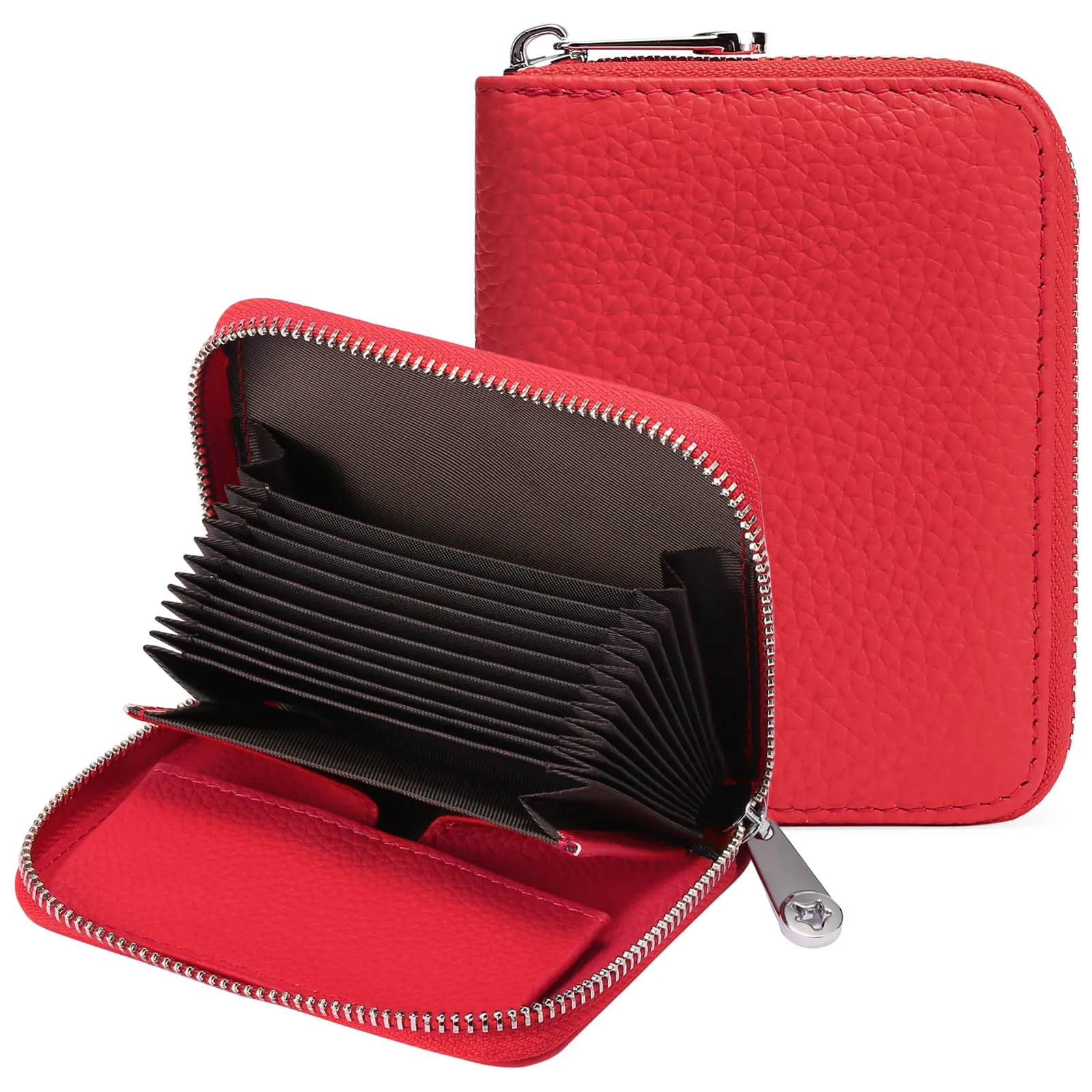 SENDEFN Portafogli da Donna in Pelle Vegan, Cerniera Portamonete Donna piccoli con Cerniere, RFID Blocking Porta Carte di Credito, Pochette Piccolo - immagine 1
