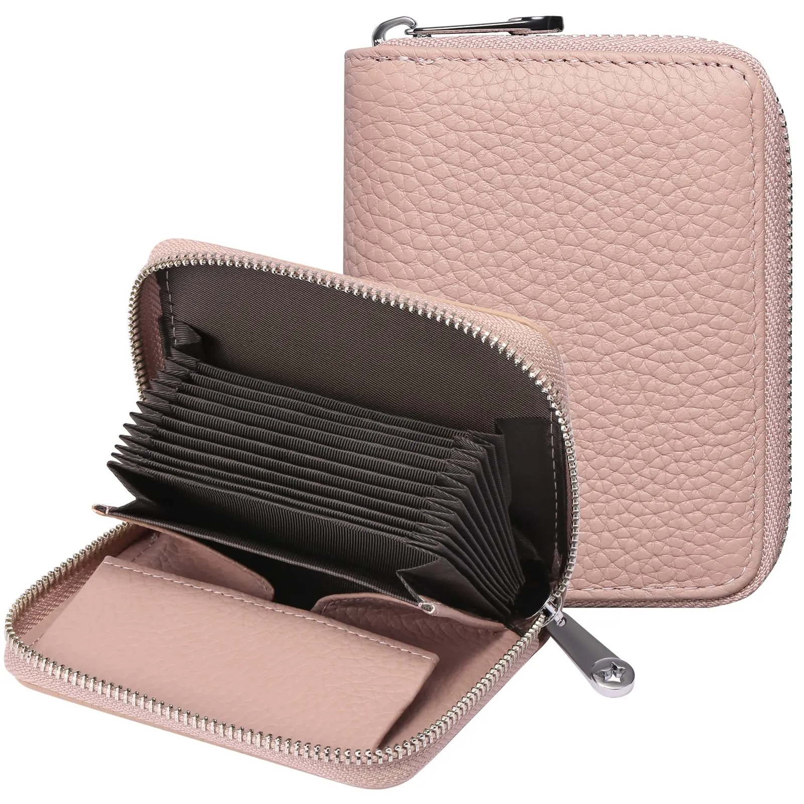 SENDEFN Portafogli da Donna in Pelle Vegan, Cerniera Portamonete Donna piccoli con Cerniere, RFID Blocking Porta Carte di Credito, Pochette Piccolo - immagine 1