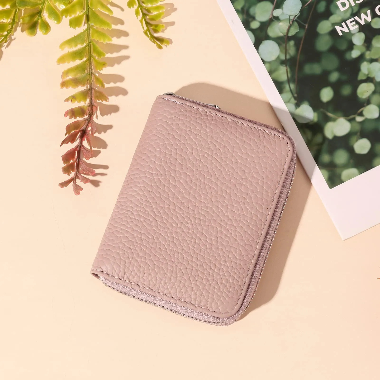 SENDEFN Portafogli da Donna in Pelle Vegan, Cerniera Portamonete Donna piccoli con Cerniere, RFID Blocking Porta Carte di Credito, Pochette Piccolo - immagine 7