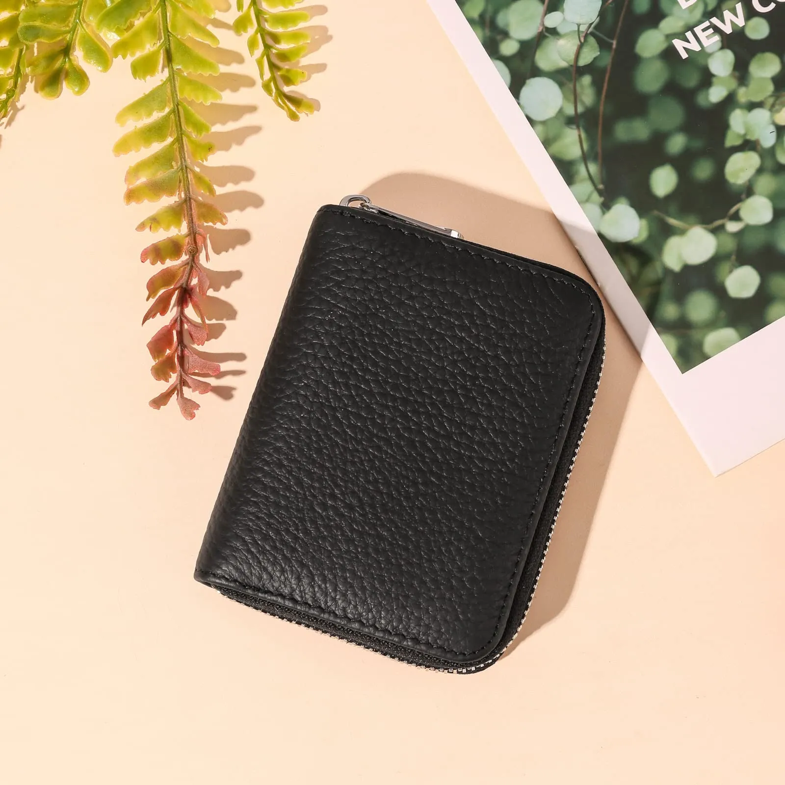 SENDEFN Portafogli da donna in vera Pelle, Cerniera Portamonete donna piccoli con cerniere, RFID Blocking Porta Carte di Credito, Pochette Piccolo - immagine 9