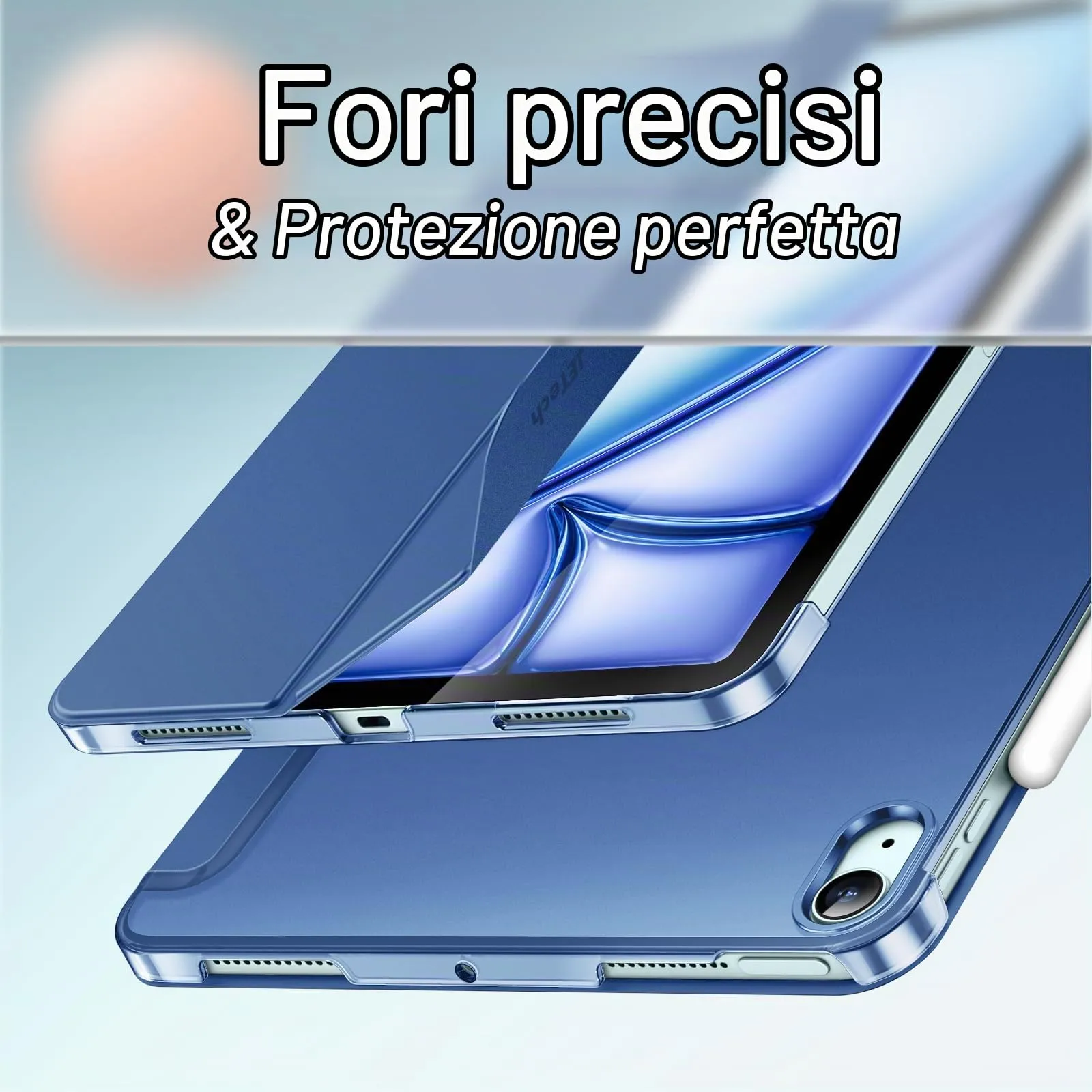 JETech Custodia per iPad Air 11" M4/M3/M2 & Air 5/4, Navy - immagine 3