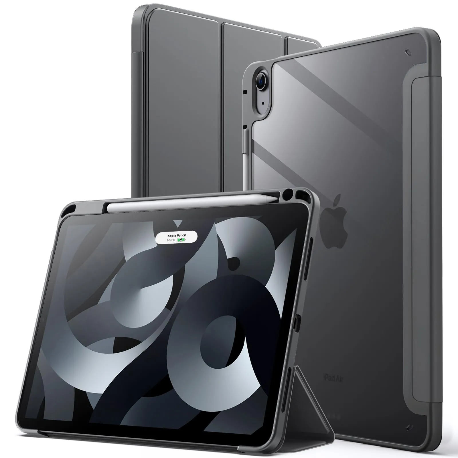 JETech Custodia per iPad Air 11" M4/M3/M2 & Air 5/4, Grigio Scuro - immagine 1