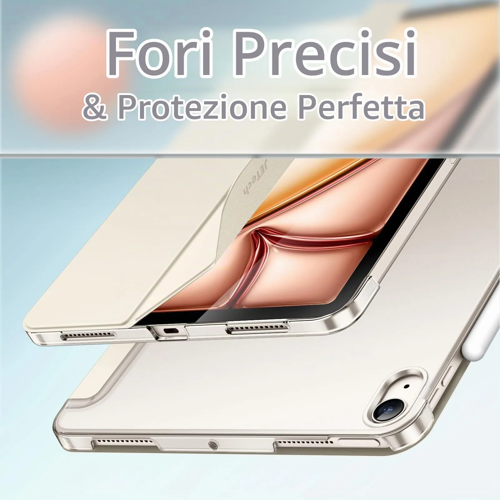 JETech Custodia per iPad Air 11" M4/M3/M2 & Air 5/4, Galassia - immagine 3