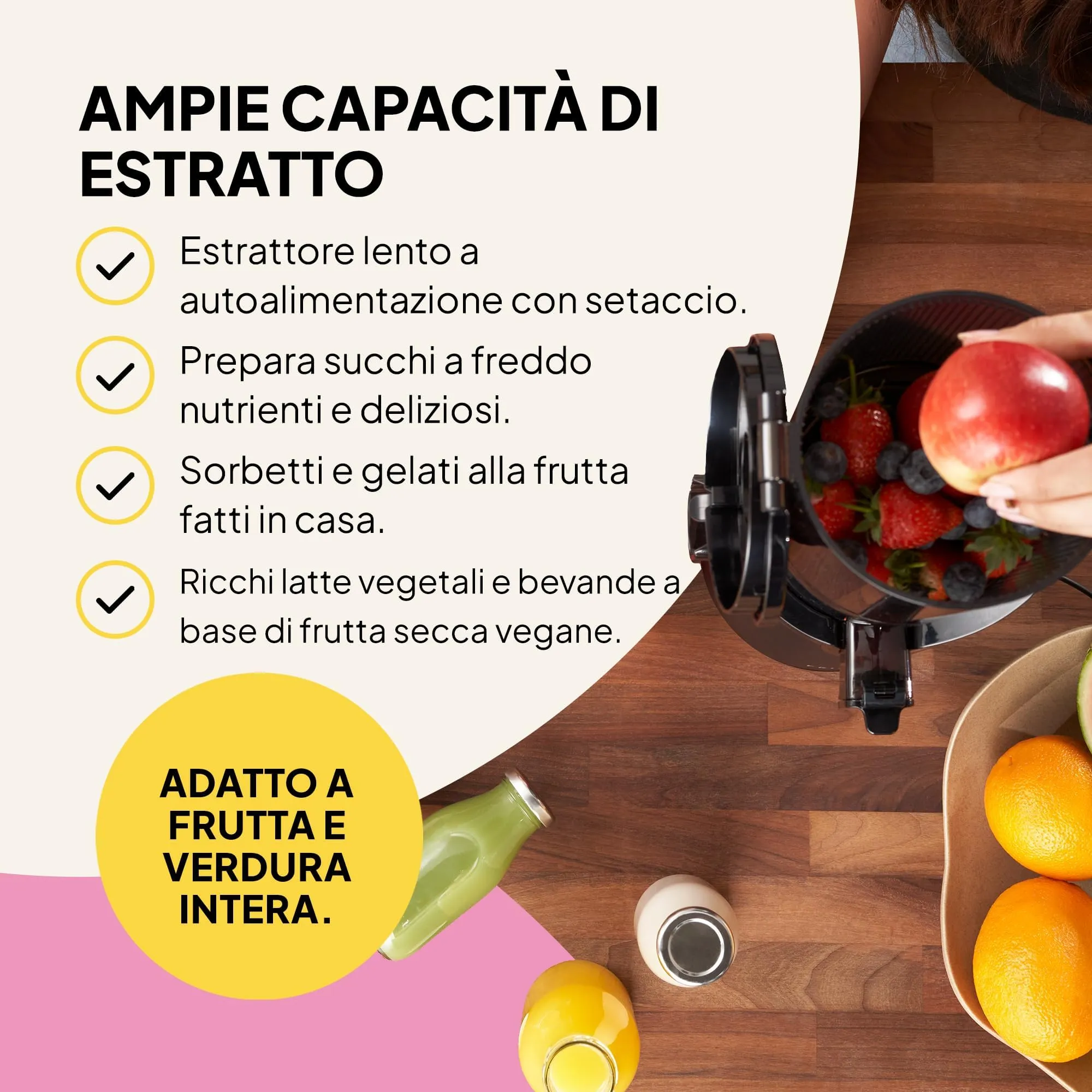 Fridja f2500 Estrattore Autoalimentato, Apertura 135 mm, Frutta Intera - immagine 7