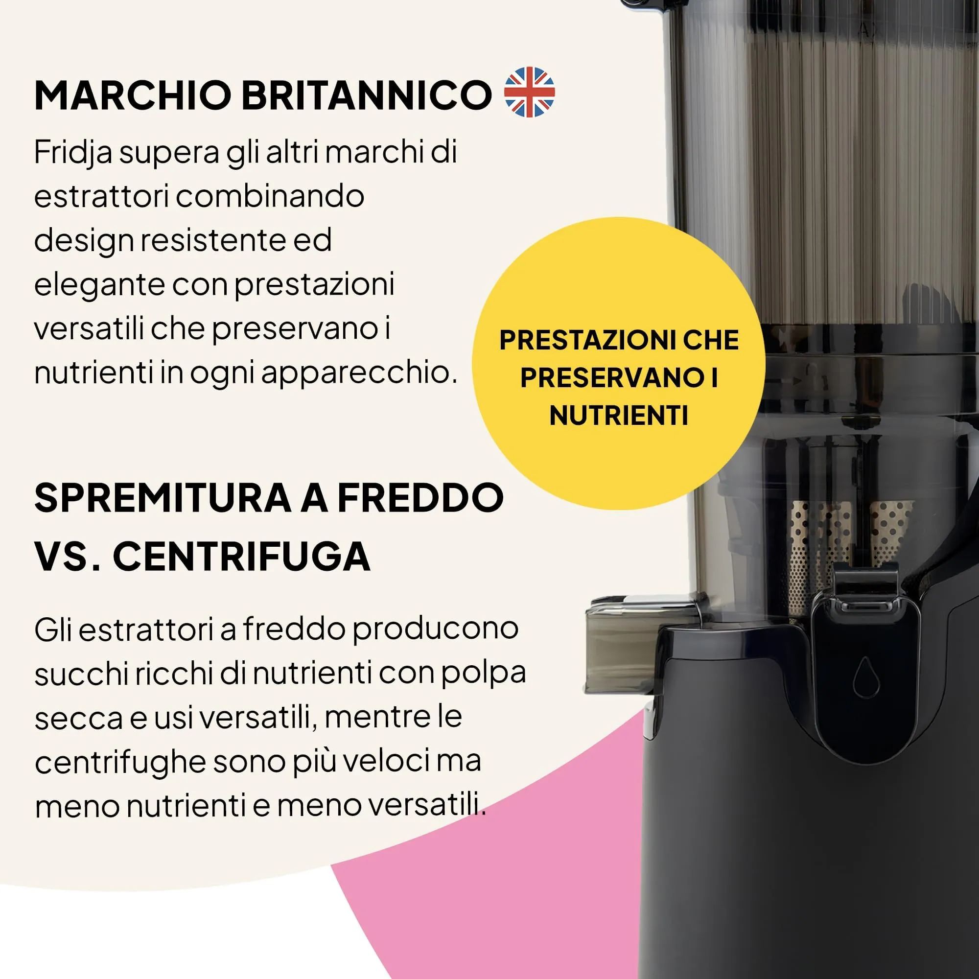 Fridja f2500 Estrattore Autoalimentato, Apertura 135 mm, Frutta Intera - immagine 9