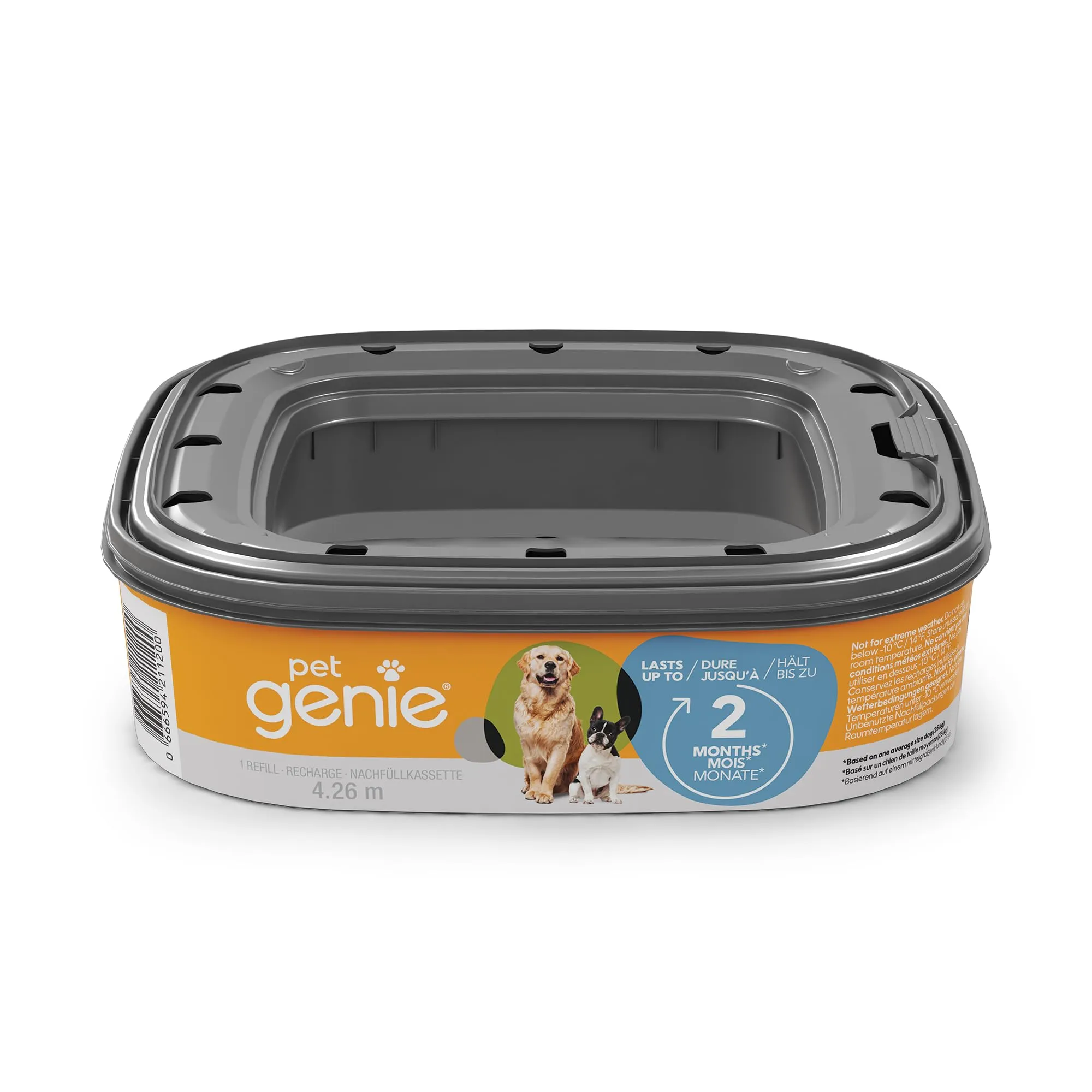 Pet Genie – Sacchetto di ricarica per pattumiera con tecnologia anti-odore, incluso 1 ricarica che dura fino a 2 mesi - immagine 1