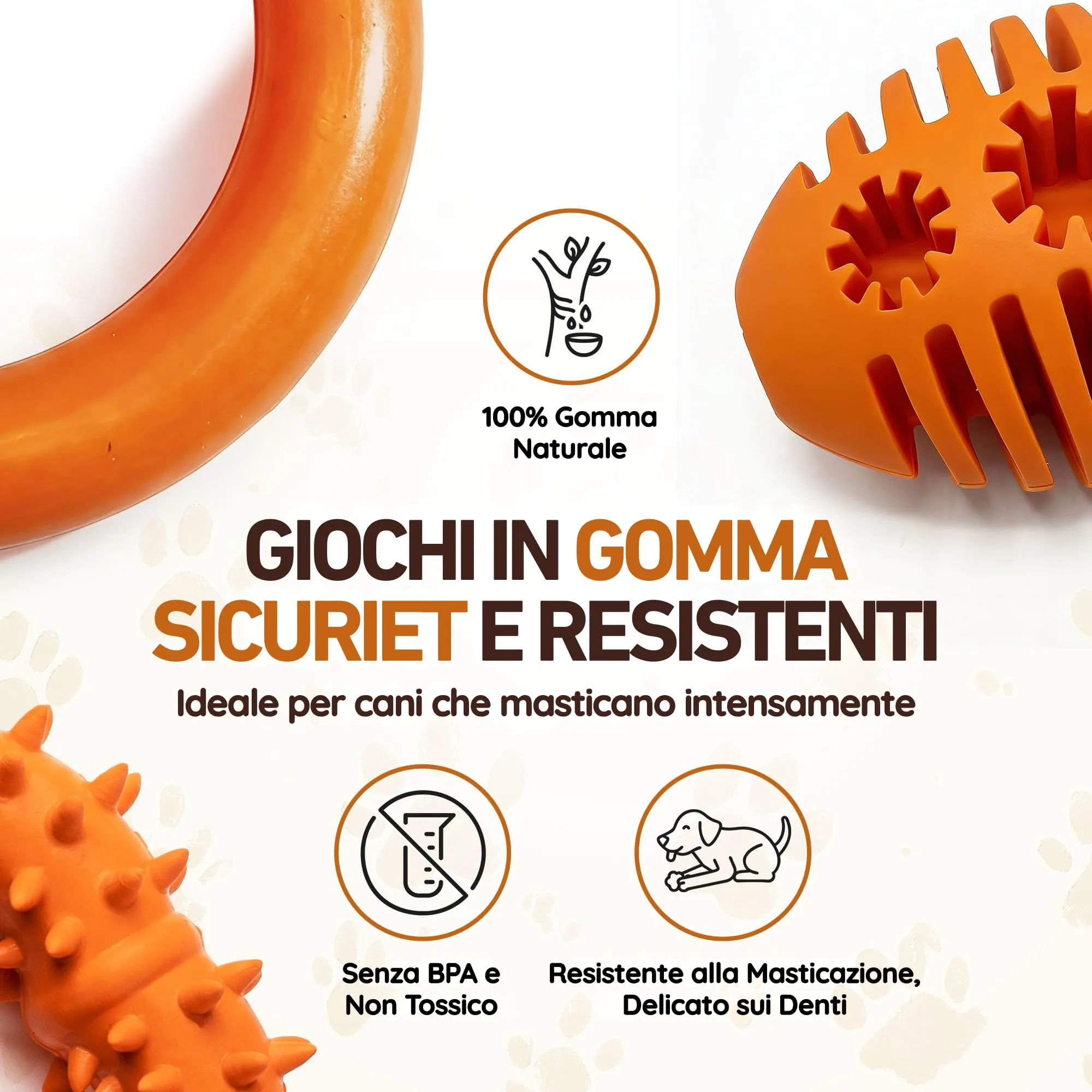 Wildfang® Gioco per Cani per Masticatori Forti, Robin – Anello da Dentizione in Gomma Naturale, Igiene Dentale, Indistruttibile - immagine 3