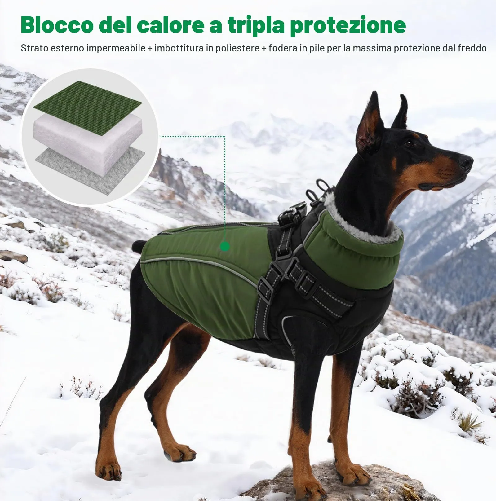 KONVINIT Cappottini per Cani Piccola Taglia Giubbotto Cane Cappotto Cane - immagine 7