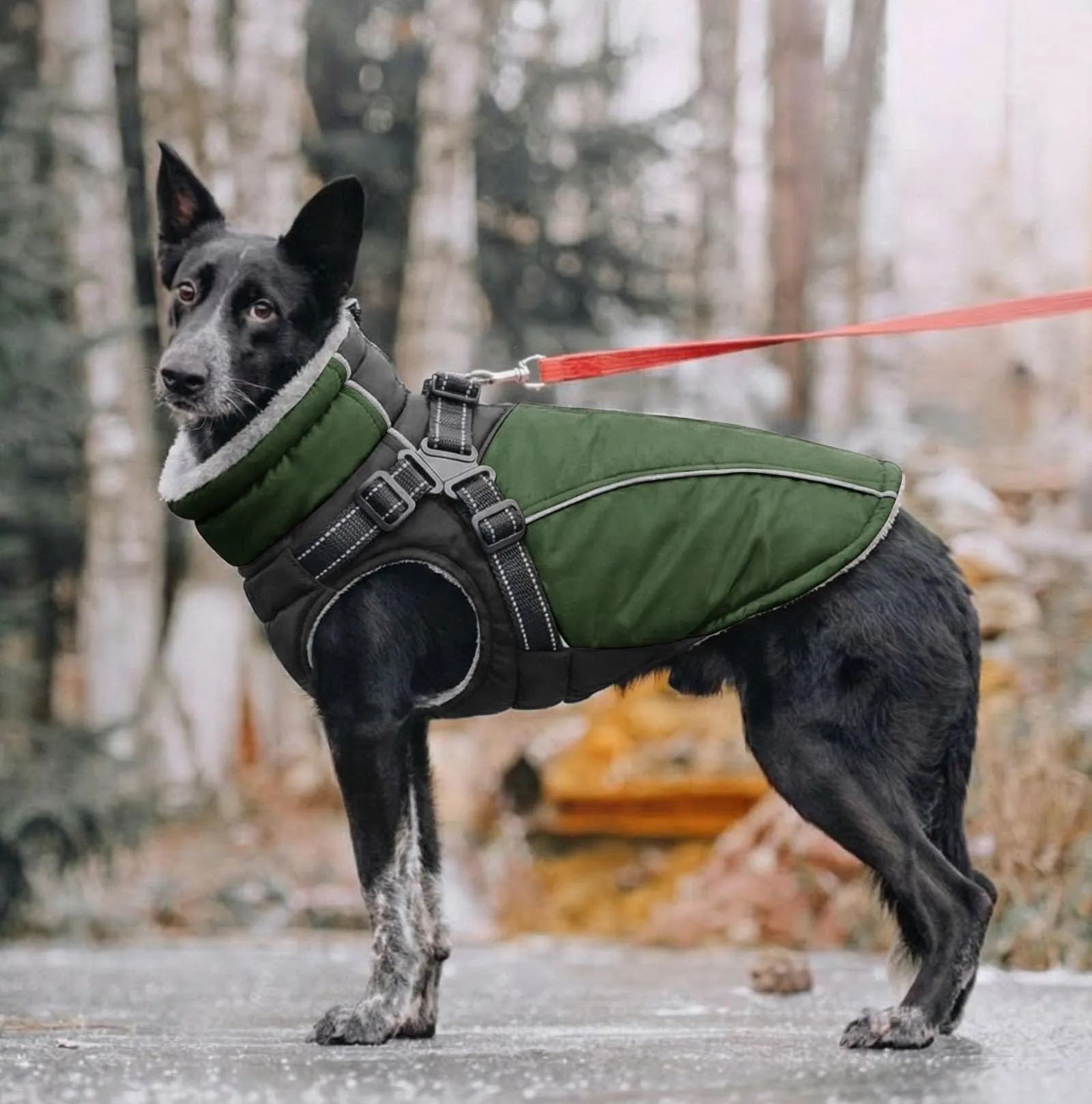 KONVINIT Giubbotto Invernale per Cani - Cappotto con Pettorina Integrata - immagine 8