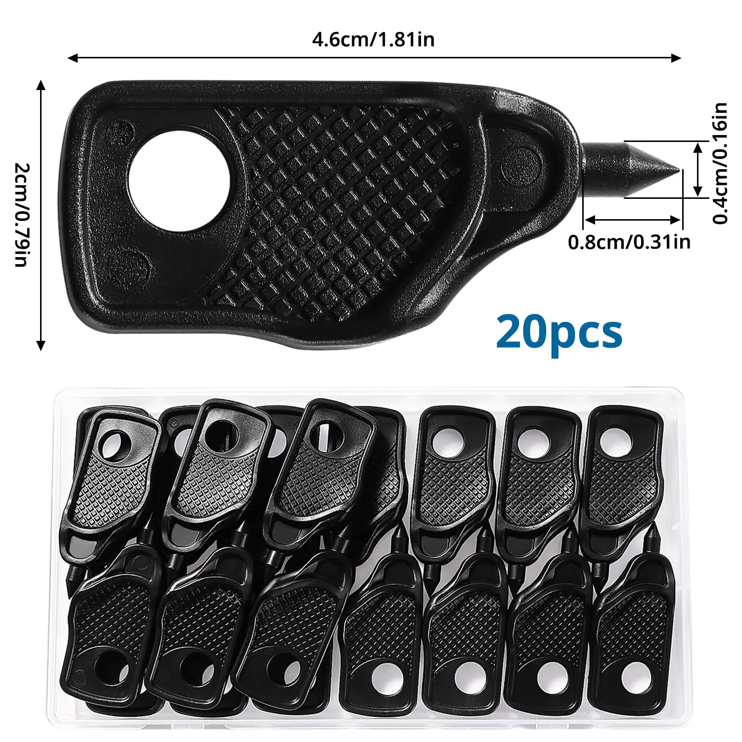 VooGenzek 20 Pezzi Mini Perforatore Tubo di Irrigazione a Goccia, 4 mm Irrigazione Perforatore Foro, Strumento di Perforazione per Tubi di Irrigazione all'aperto, per Tubo in PE - immagine 2