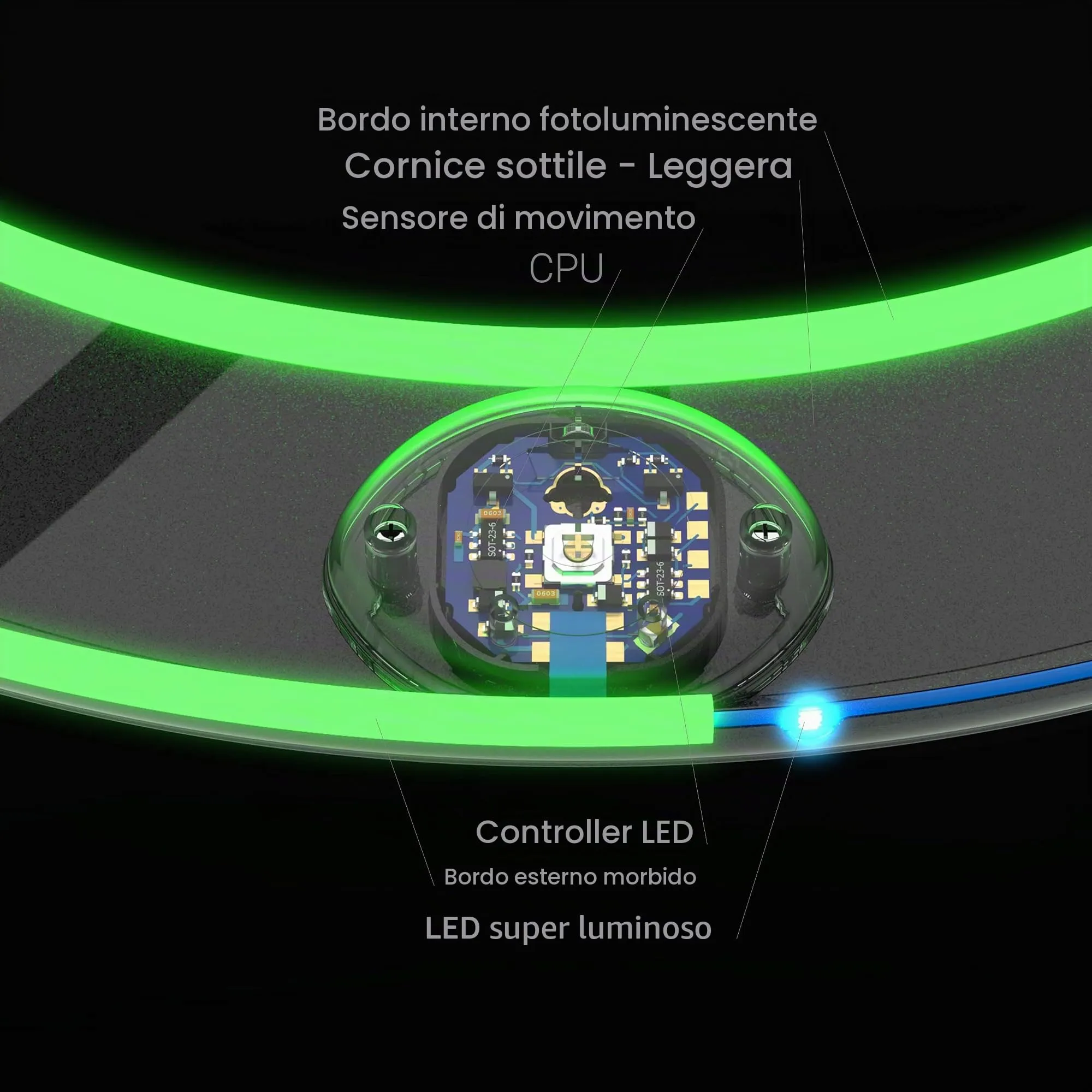 TOSY Flying Ring – 36 LED RGB, super luminoso, Lost Mode, auto-illuminazione, sicuro e morbido, impermeabile, per Bambini e Ragazzi, piscina, spiaggia e campeggio - immagine 3