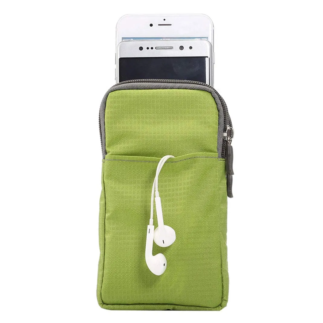 Narunii Marsupio da Cintura a Forma di Banana Marsupio a Tracolla Piccolo da Uomo, Marsupio da Escursionismo Casual da Uomo con Copertura di Trasporto e Clip per Cintura (15,2 cm, Verde) - immagine 6