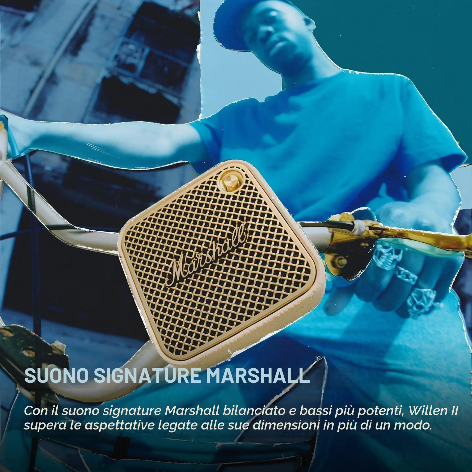 Marshall Willen Altoparlante Portatile Bluetooth - Bianco - immagine 2