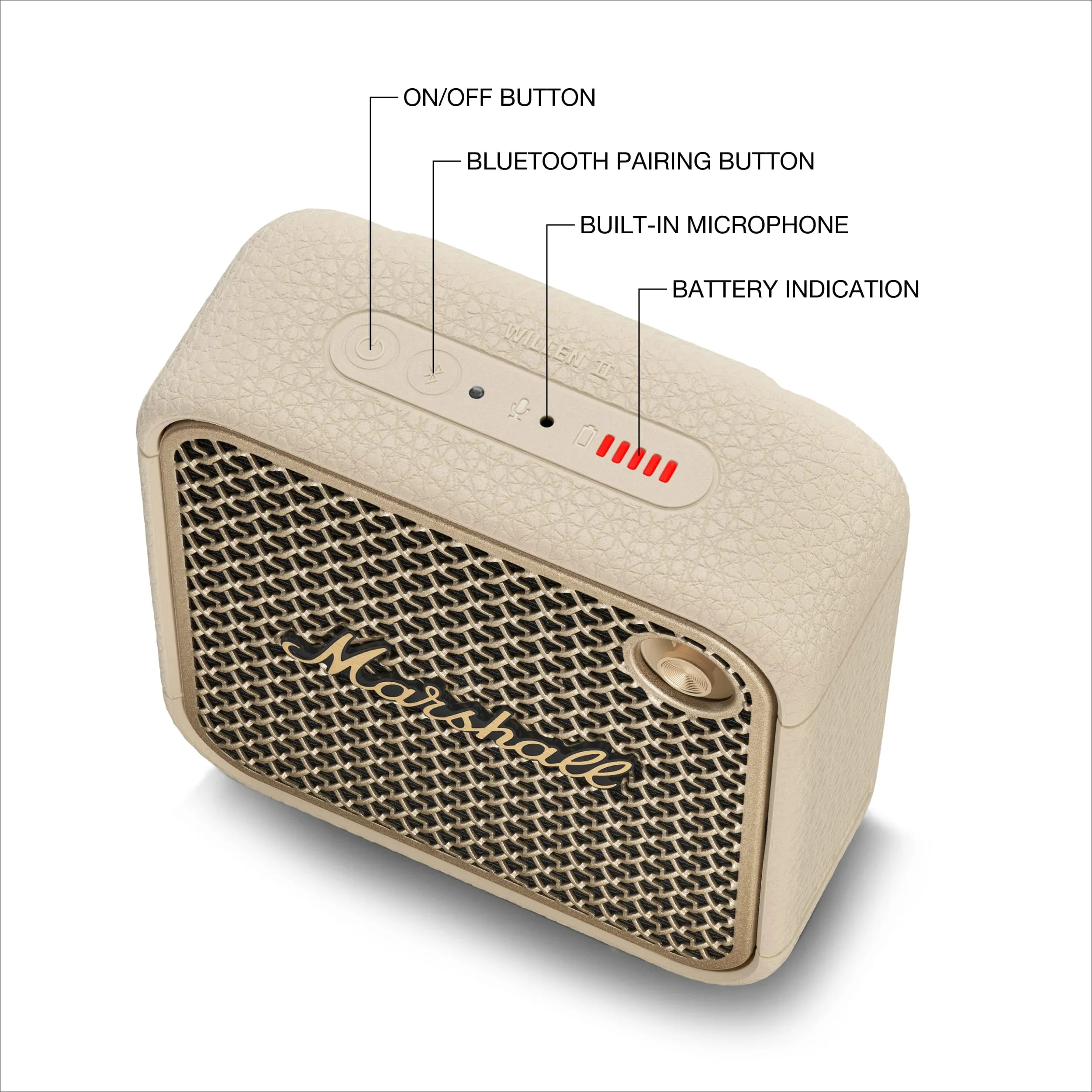 Marshall Willen Altoparlante Portatile Bluetooth - Bianco - immagine 6