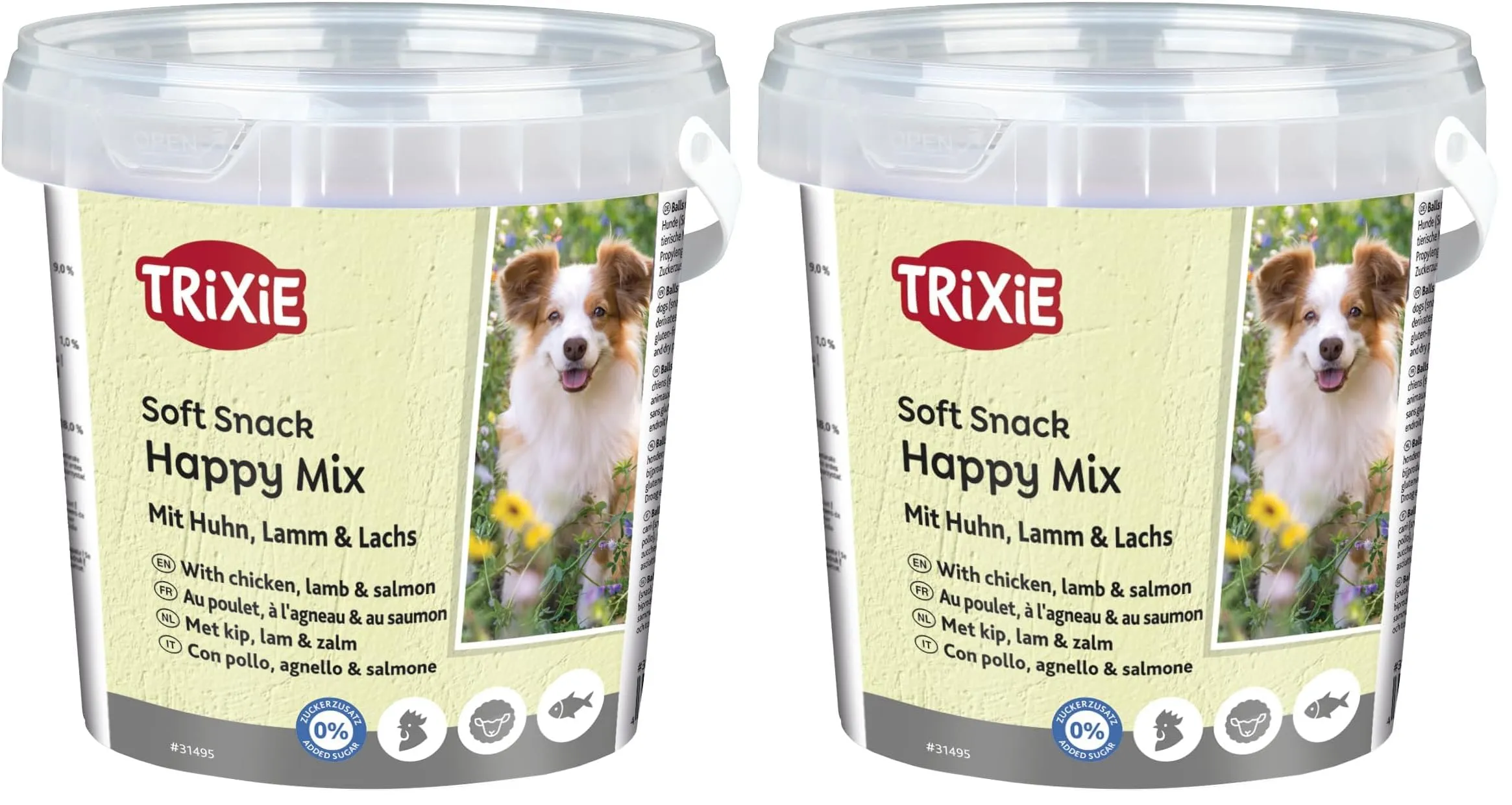 Trixie - Barattolo Happy Mix 500Gr. - Tx31495 (Confezione da 2) - immagine 1
