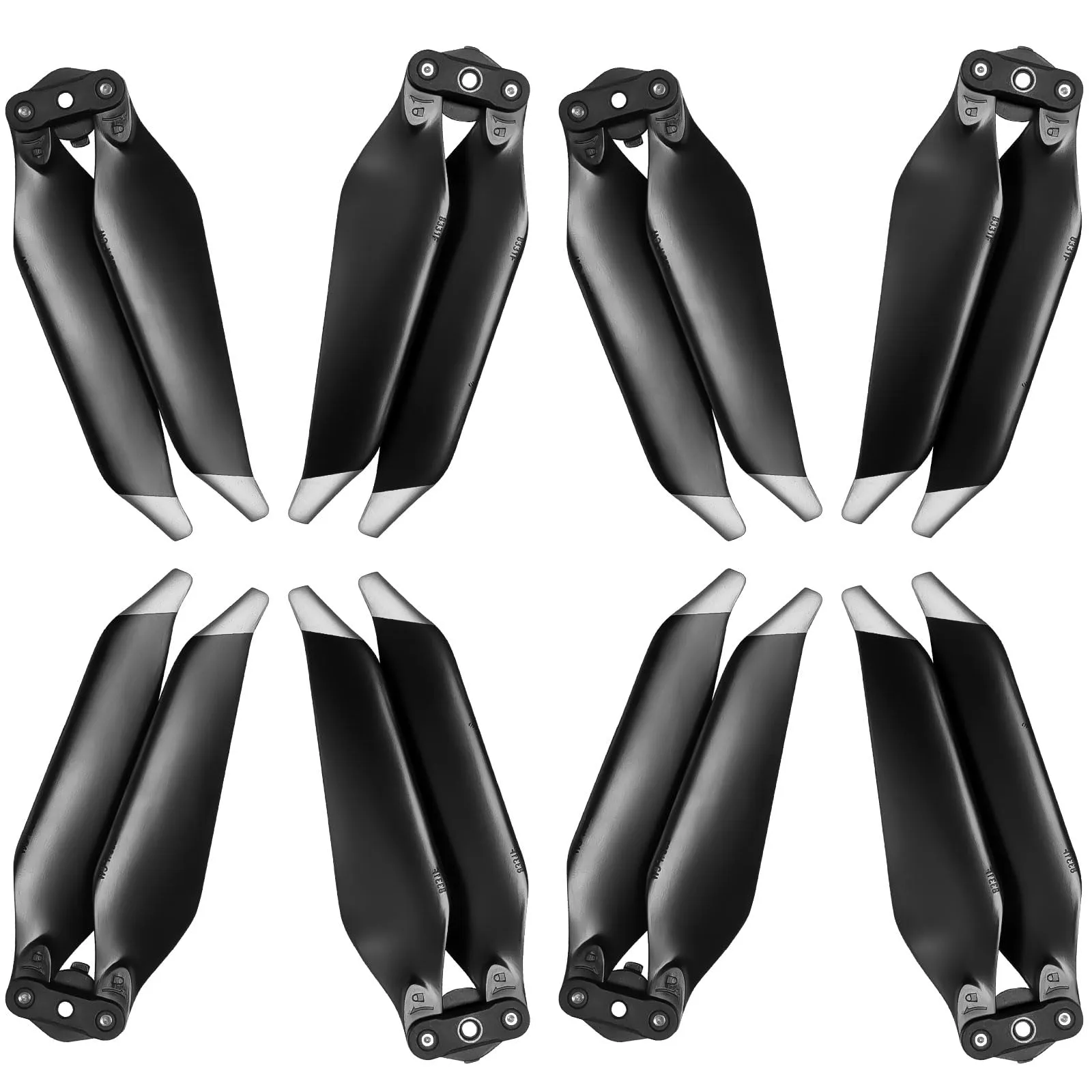 Bocguy 8 Pezzi Eliche Mac Pro con Design a Rilascio Rapido, 8331F Eliche per Mac Pro Accessori, Basso Rumore & Stabile (Argento) - immagine 1