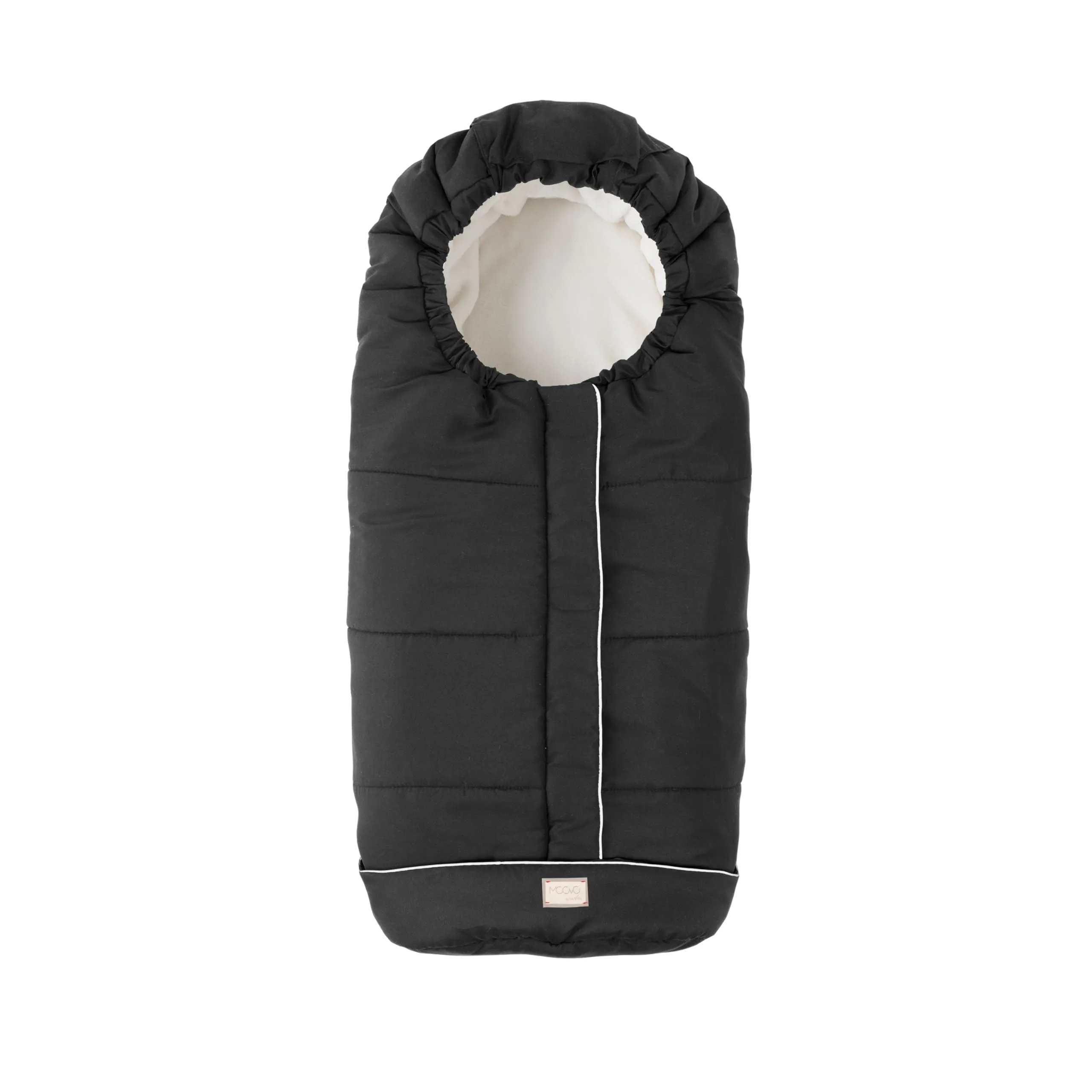 Nuvita 9545 Junior City | Sacco Universale per Passeggino | Perfetto per Bambini da 6 a 36 Mesi (100 cm) | Tessuto Vellutato e Massimo Comfort per il Tuo Bambino fino a -10°C | Nero - immagine 1