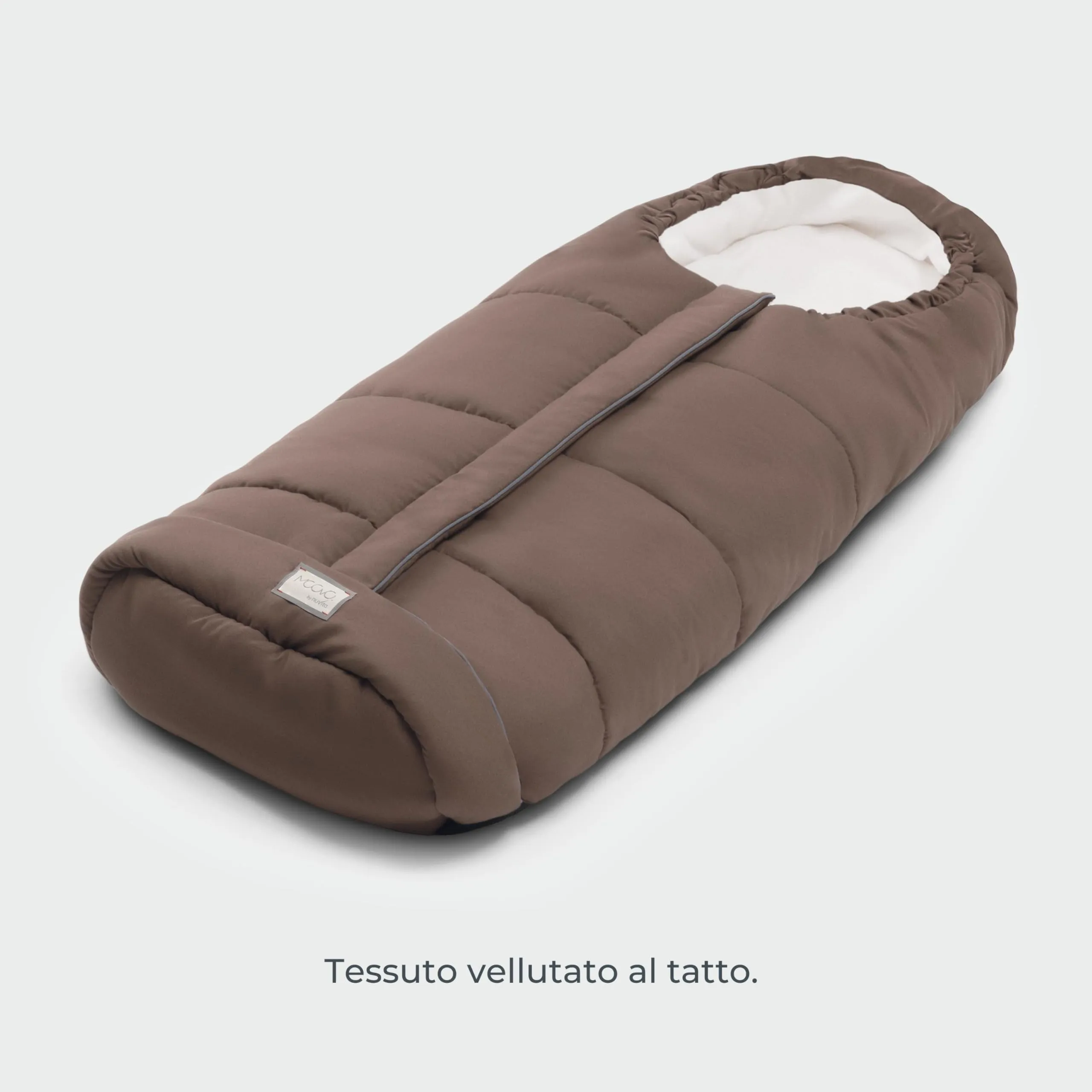 Nuvita 9545 Junior City | Sacco Universale per Passeggino | Perfetto per Bambini da 6 a 36 Mesi (100 cm) | Tessuto Vellutato e Massimo Comfort per il Tuo Bambino fino a -10°C | Nero - immagine 6