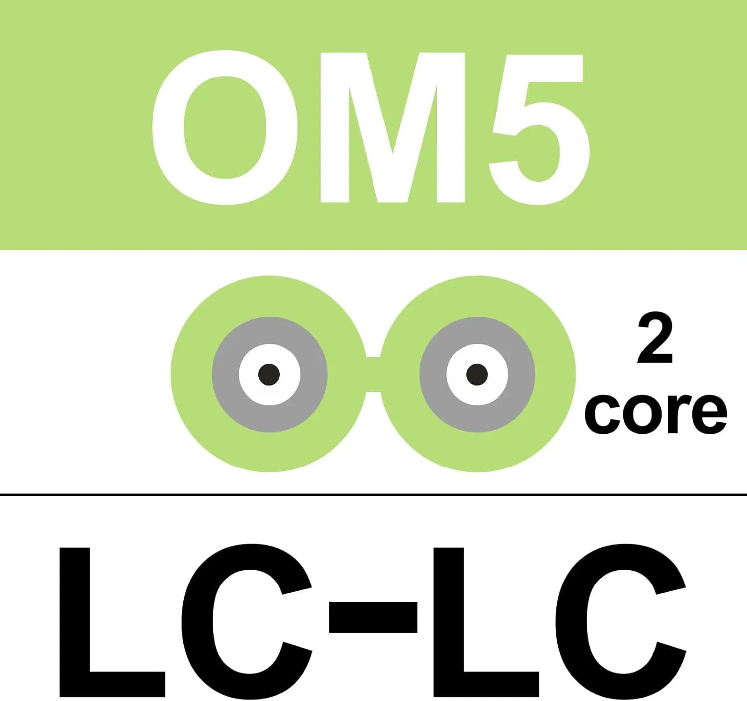10Gtek LC to LC OM5 Fiber Patch Cable - 1G/10G/40G/100G Multi-Mode Jumper Duplex 50/125μm LSZH Fiber Optic Cord, Green, 0.5-Meter(1.64-ft), 4-Pack - immagine 6