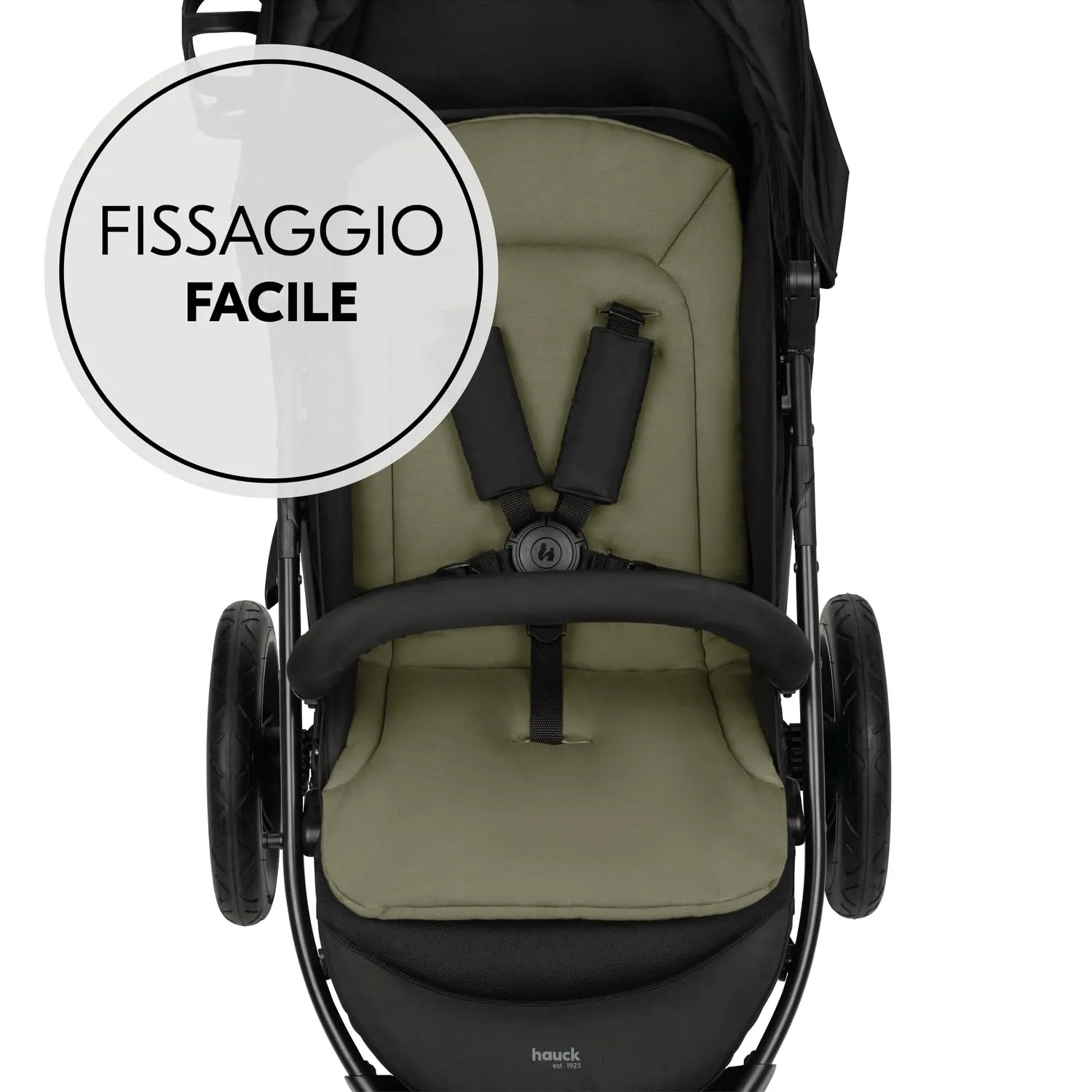 hauck Copri Passeggino Cotone Traspirante 70 x 37 x 3 cm, Olive - immagine 3