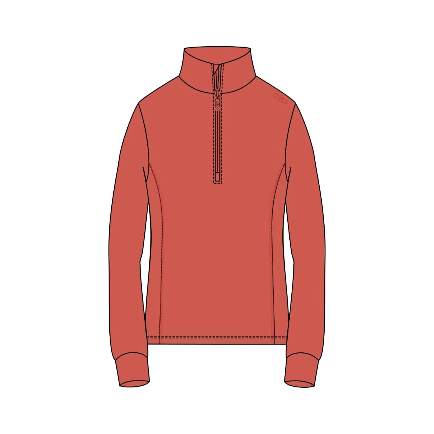 CMP Maglia in pile da donna, Corallo, 54 - immagine 1