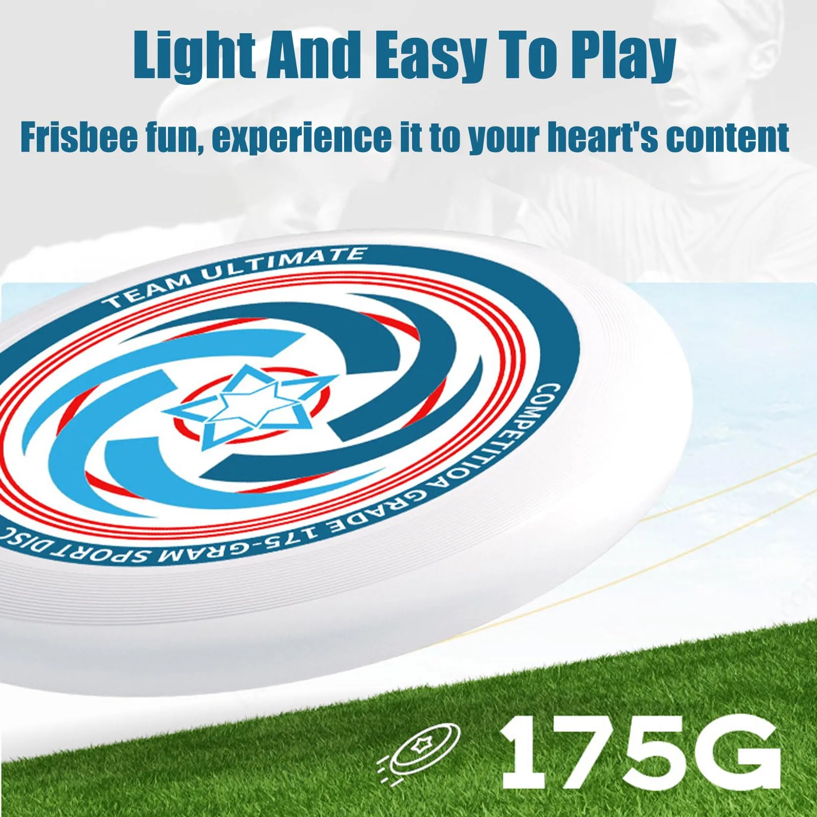 Cutiolly Frisbee Competitivo,175g Frisbee Professional,Frisbee Definitivo,Frisbee Ultimate,Disco da Competizione Professionale,Disco da Frisbee,Adatto per Sport,Giochi e Intrattenimento All'aperto - immagine 3