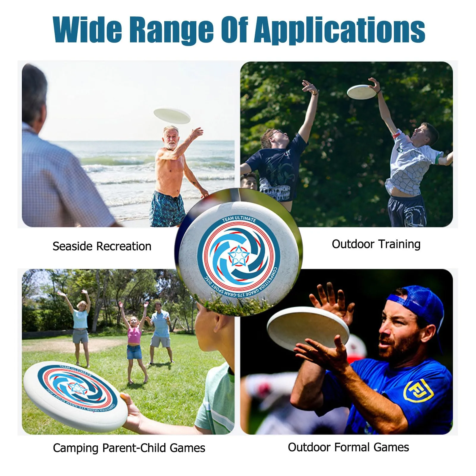 Cutiolly Frisbee Competitivo,175g Frisbee Professional,Frisbee Definitivo,Frisbee Ultimate,Disco da Competizione Professionale,Disco da Frisbee,Adatto per Sport,Giochi e Intrattenimento All'aperto - immagine 4