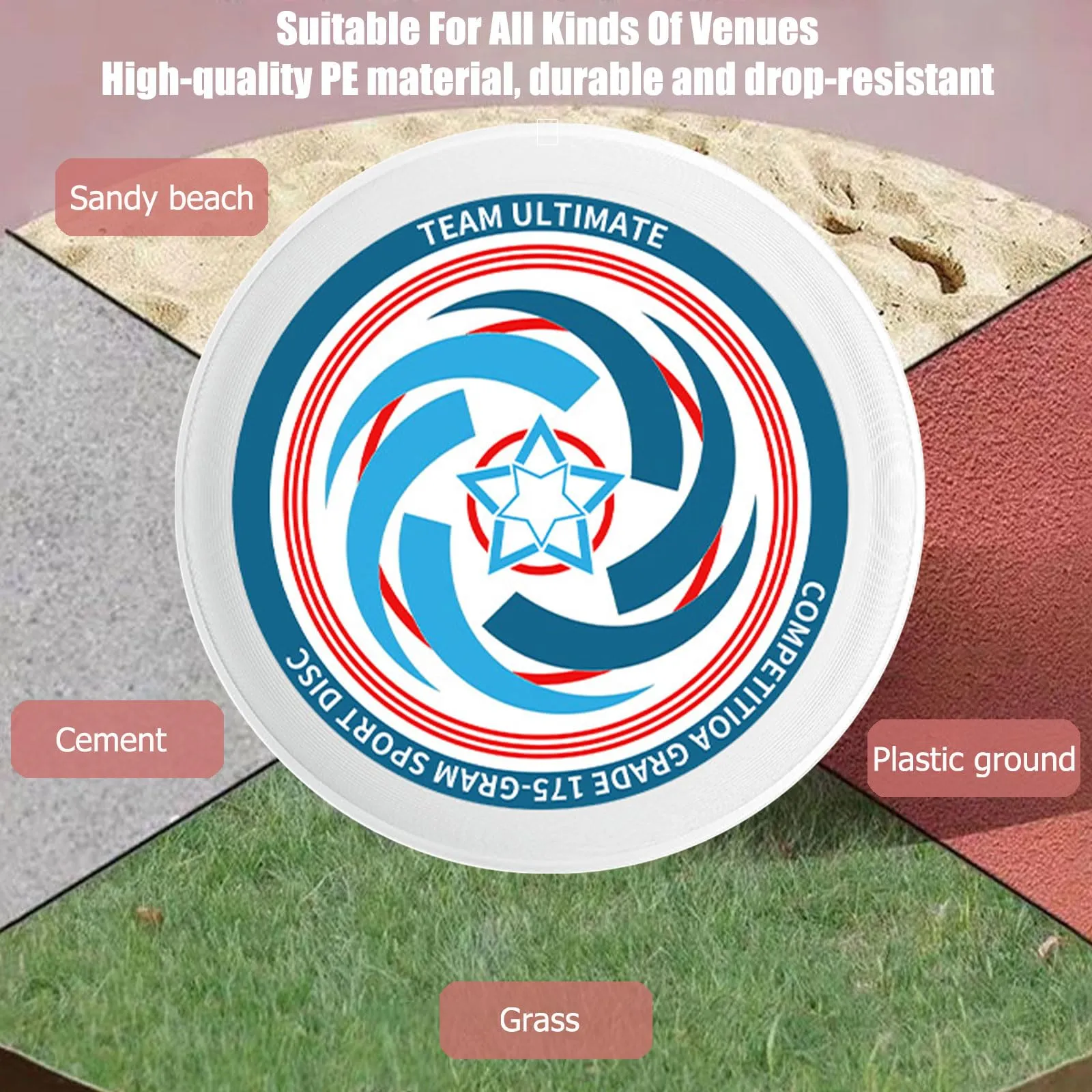 Cutiolly Frisbee Competitivo,175g Frisbee Professional,Frisbee Definitivo,Frisbee Ultimate,Disco da Competizione Professionale,Disco da Frisbee,Adatto per Sport,Giochi e Intrattenimento All'aperto - immagine 6