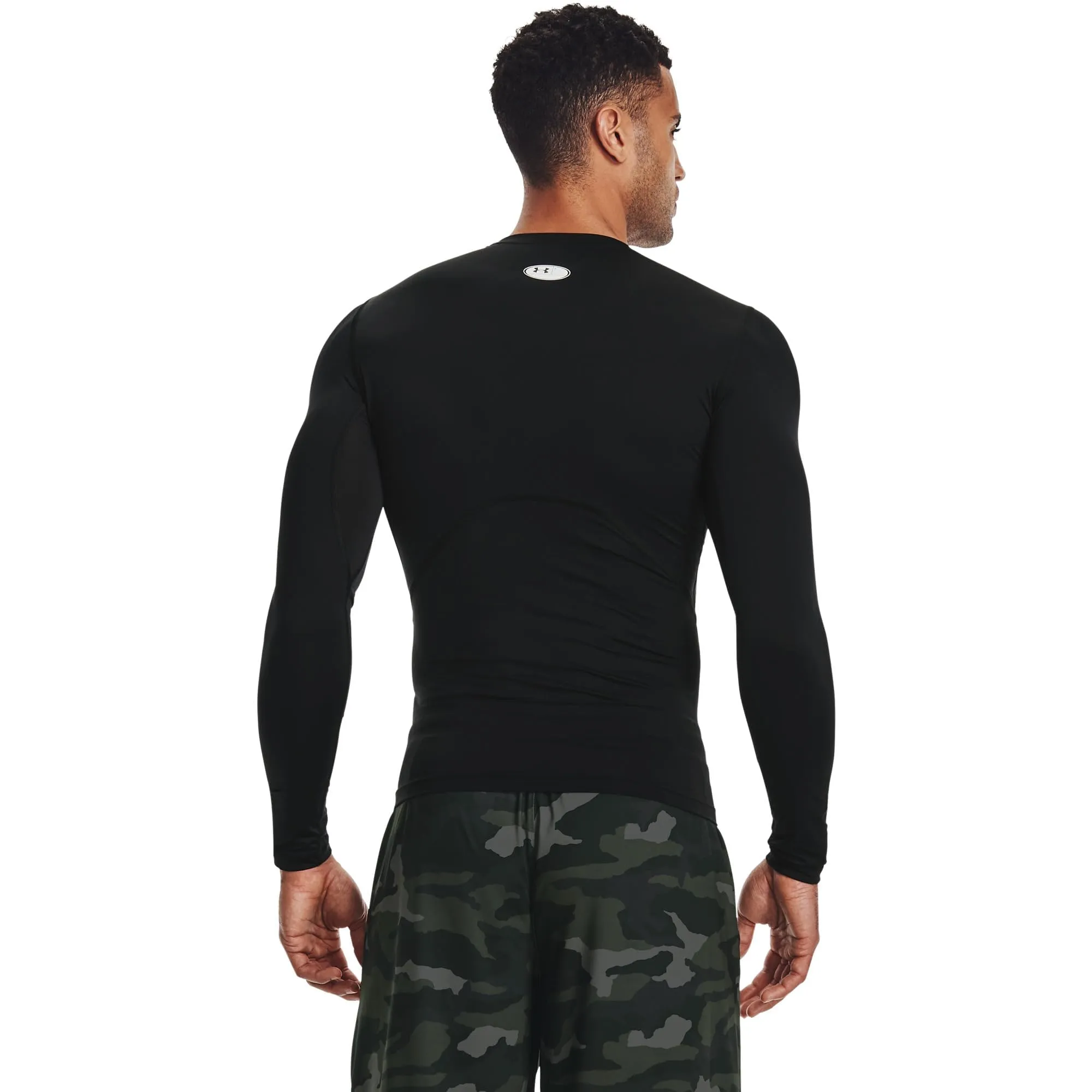 Under Armour Hg Armour Comp Maglietta a maniche lunghe da uomo, Nero (001), S alto - immagine 2