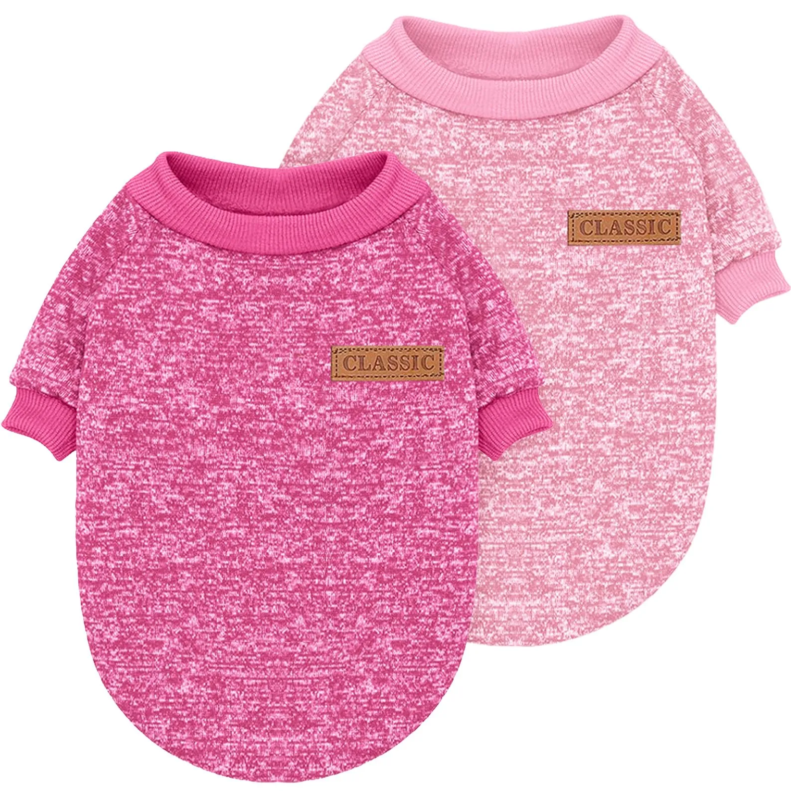 Idepet Maglione per animali domestici (Rosa RosaScuro, XL) - immagine 1