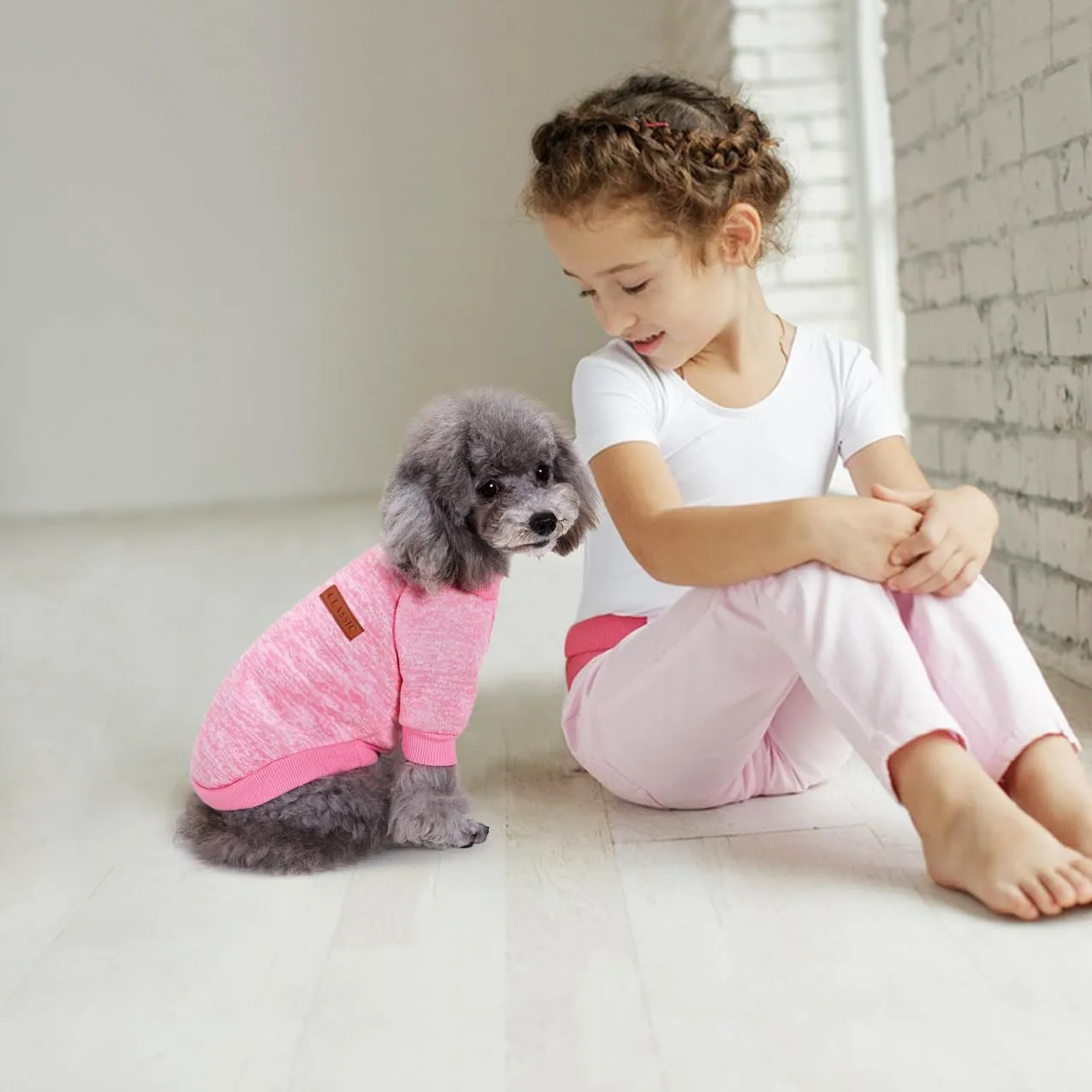 Idepet Maglione per animali domestici (Rosa RosaScuro, XL) - immagine 6