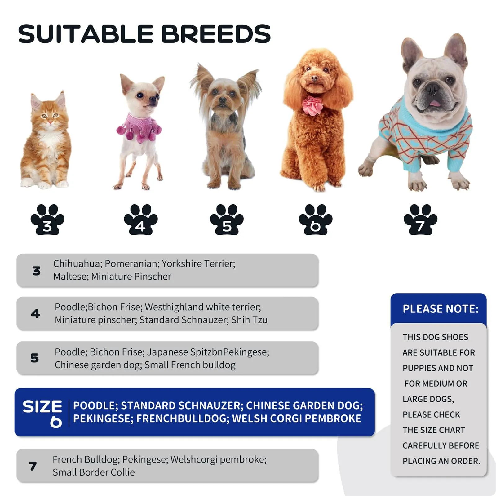Scarpe per Cani Impermeabili,4 Pezzi Stivali per Cani Paw Protector,Scarpe Antiscivolo per Zampe di Cani con Cinghie Riflettenti,Scarpette Cane per Cani per Cani di Taglia Piccola e Media (Blu 6) - immagine 3