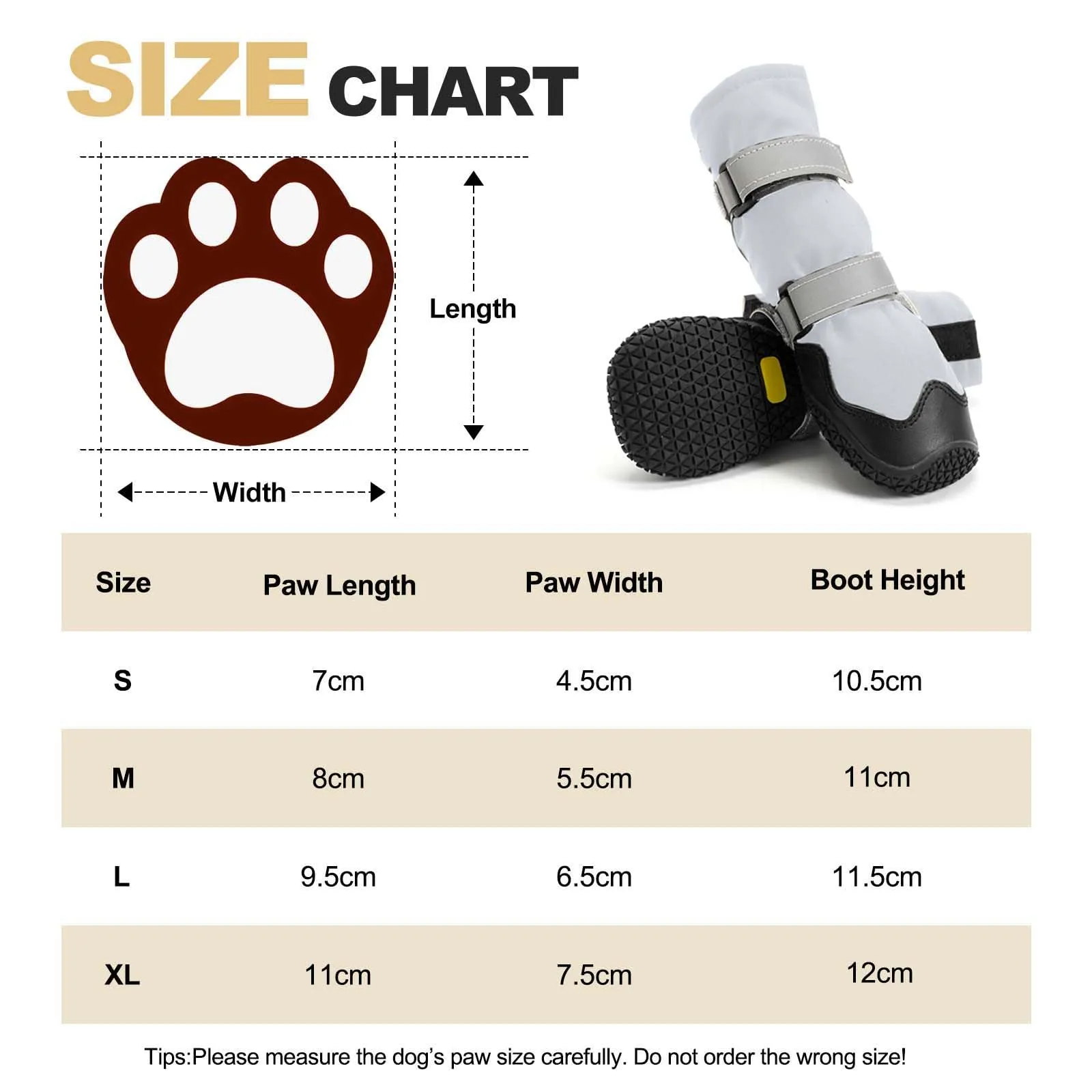 Ohcozzy Scarpette Cane Antiscivolo con Cinghie Riflettenti, Alti Stivali per Cani Impermeabili, Resistenti all'Usura, Suola in Gomma per Cani per Cani Piccoli Medi Grandi 4 Pezzi(L, Grigio) - immagine 2