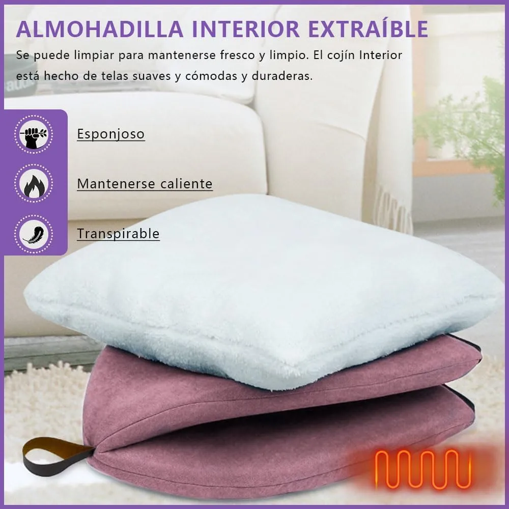 Voarge Letti per gatti morbidi e caldi, in pile morbide, con cuscino interno rimovibile e lavabile, rosa, medio - immagine 4