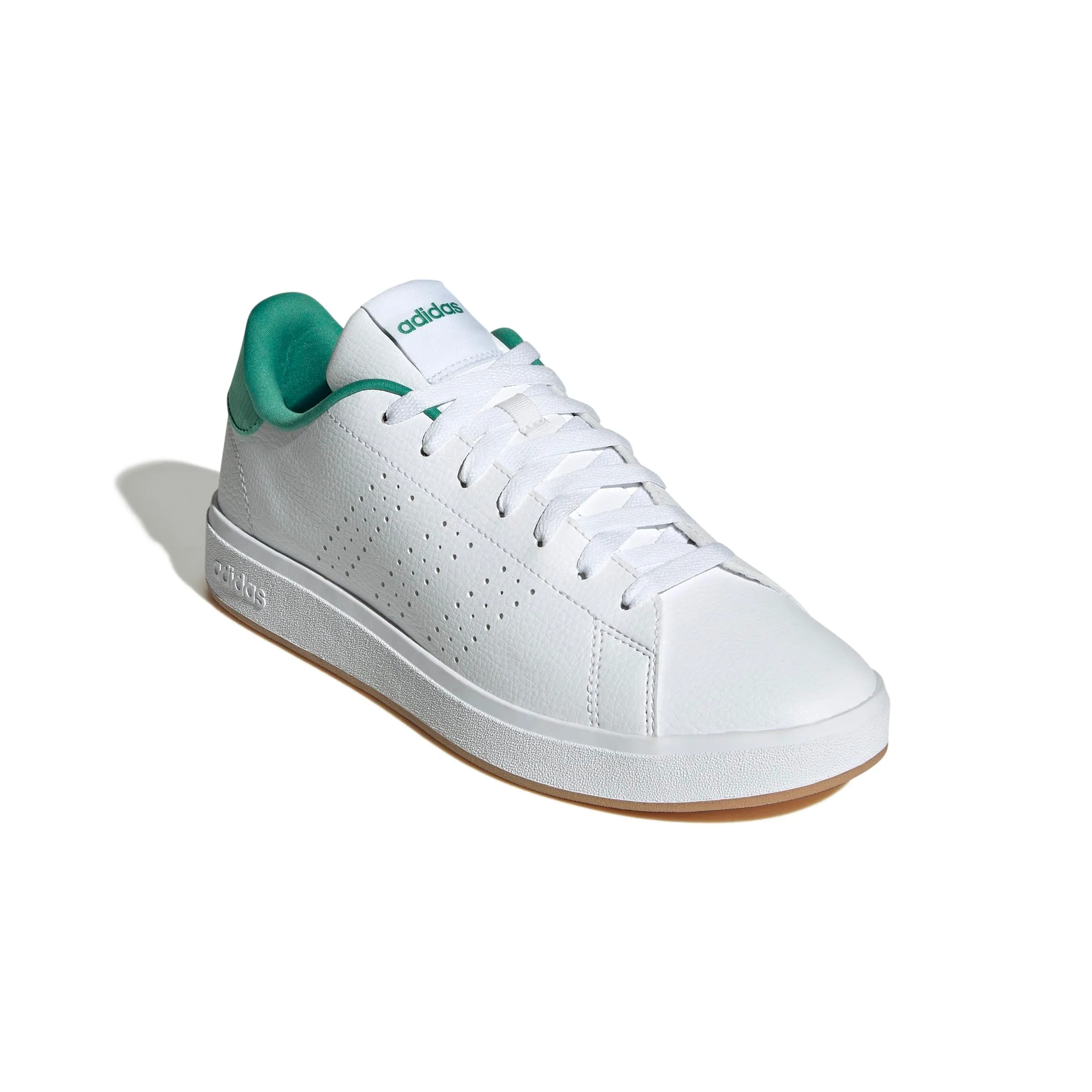 Adidas Uomo Advantage Base 2.0 Shoes, Ftwr White/Ftwr White/Semi Court Green, 37 1/3 EU - immagine 3